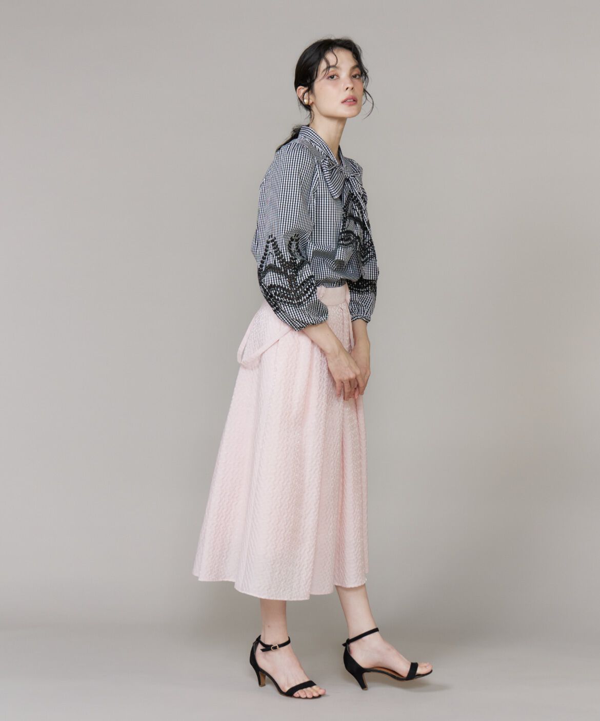 Maglie le cassetto「《プラスサイズ》ボーラーレースブラウス」|シャツ・ブラウス|