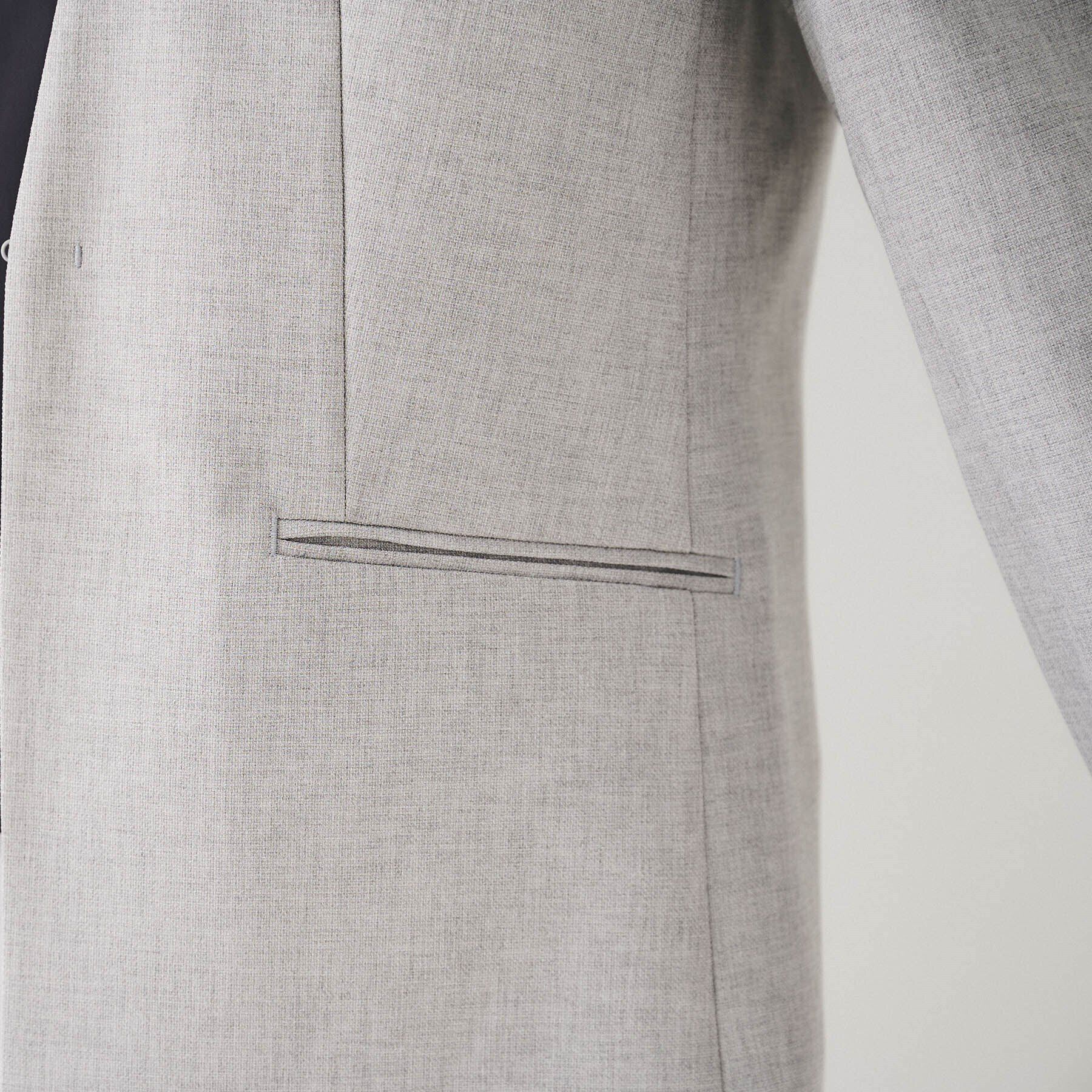 UNTITLED「【セットアップ可能】リネンライク カラーレスジャケット」|ノーカラージャケット|