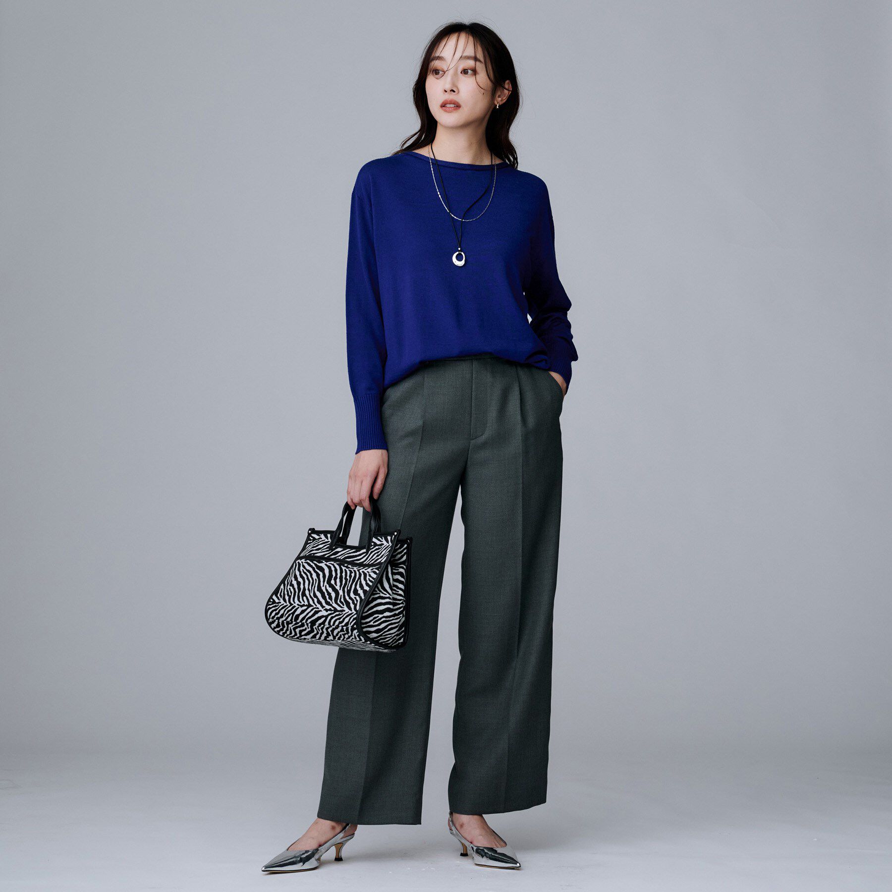 UNTITLED「【8色展開/体型カバー】魅せるタイムレスニット」|ニット・セーター|