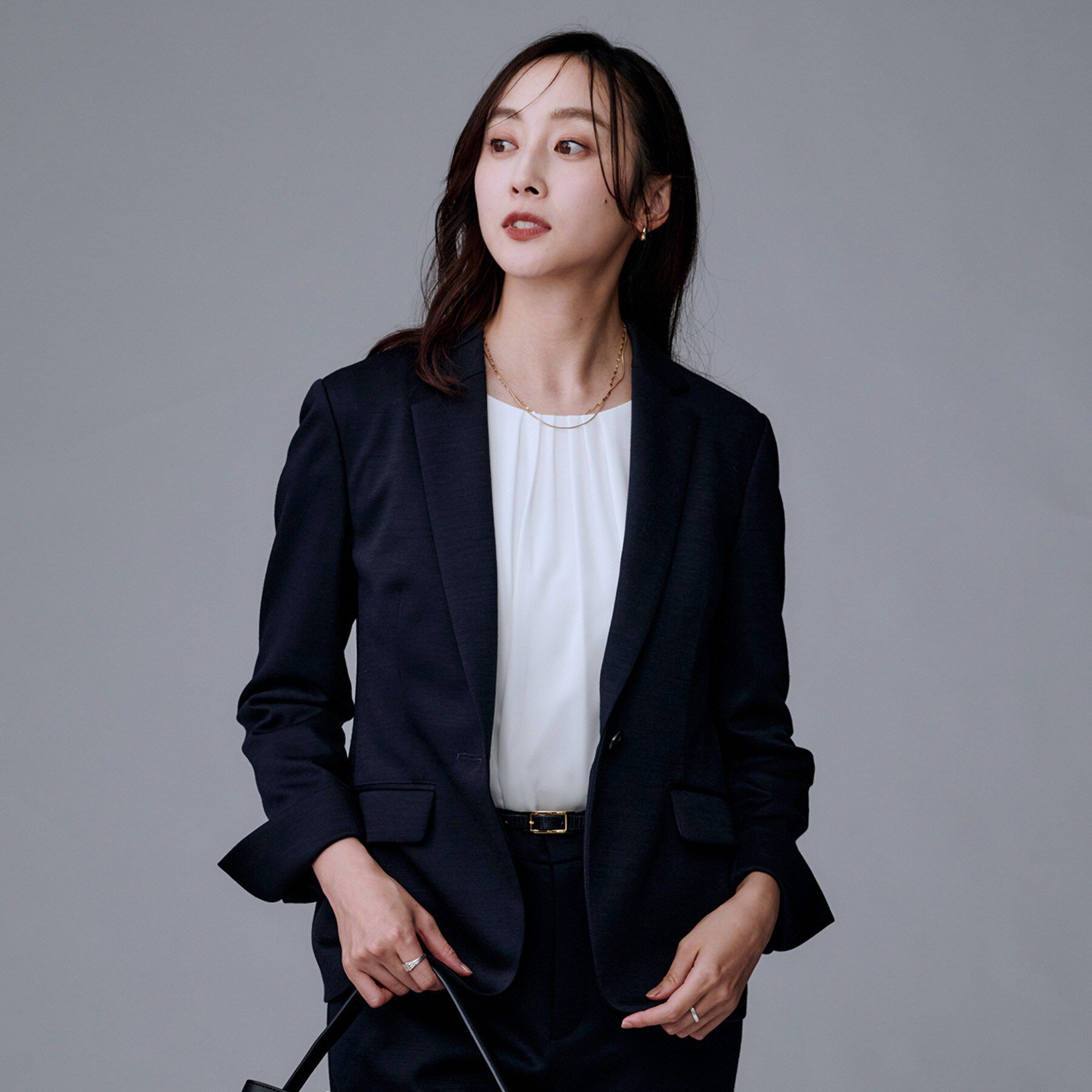 UNTITLED「【洗えるスーツ／ストレッチ】ウール混ジャージ テーラードジャケット」|テーラードジャケット|