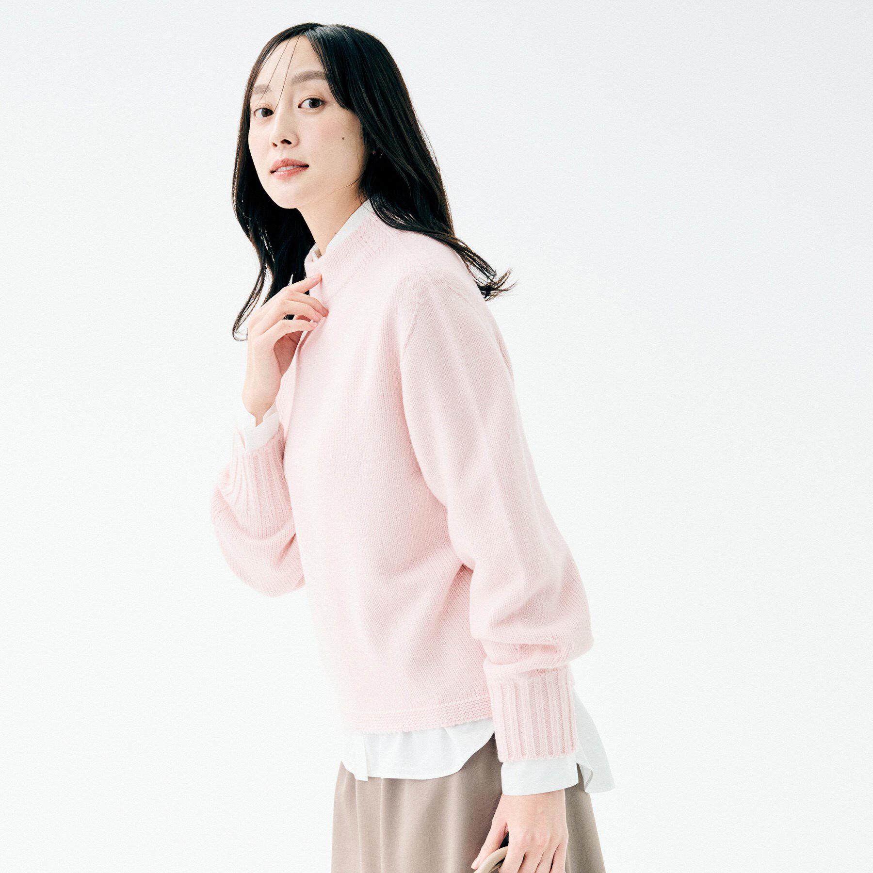 UNTITLED「【洗える】スポンディッシュ ボトルネックニット」|ニット・セーター|