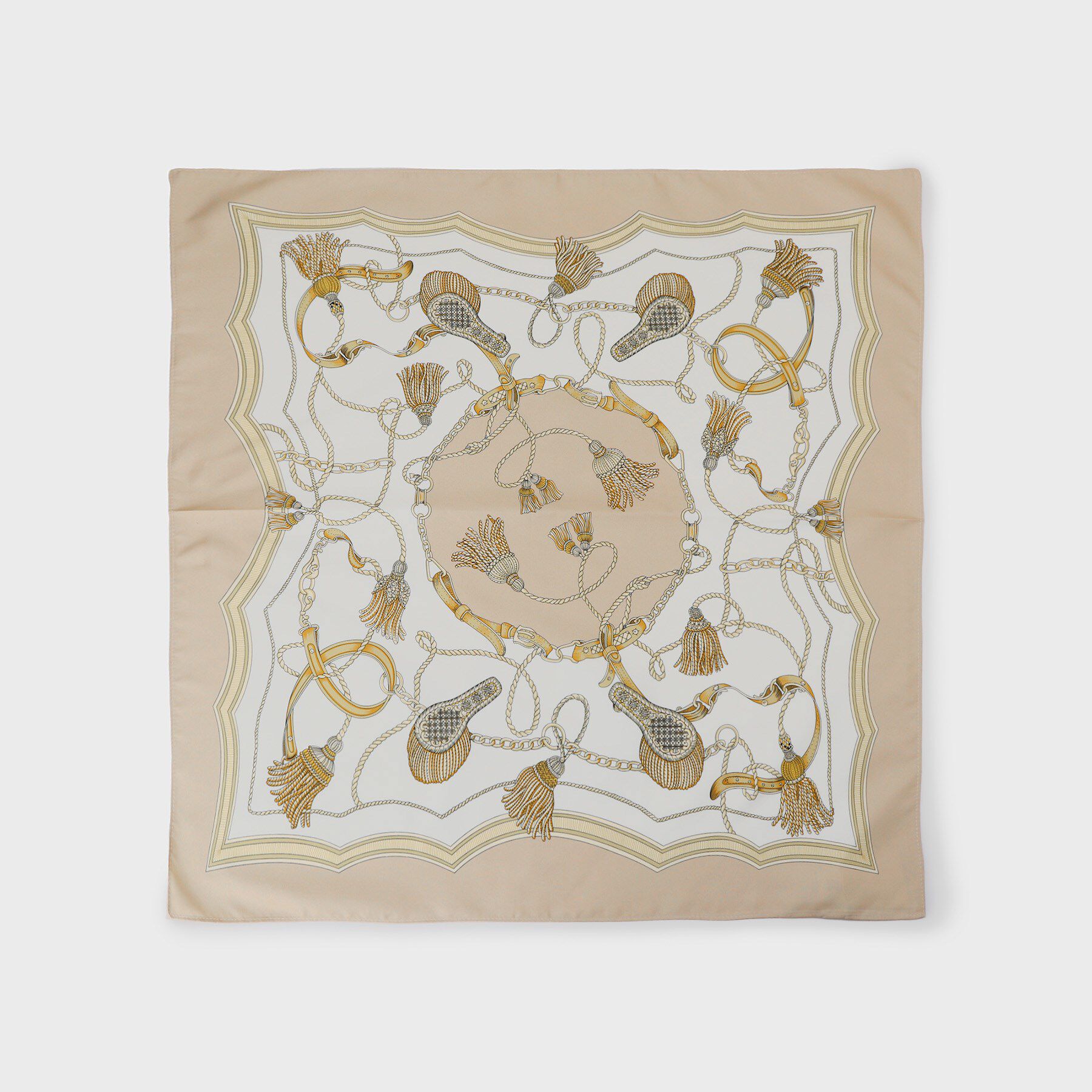 UNTITLED「リバータッセルプリントスカーフ」|バンダナ・スカーフ|