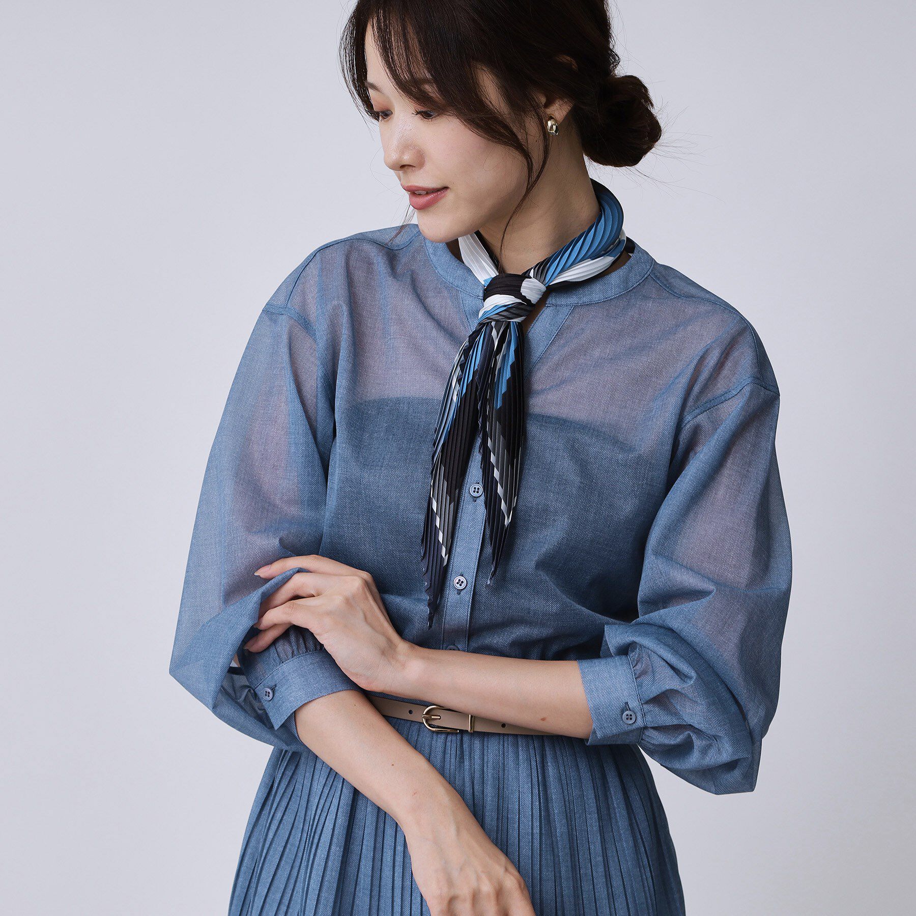 COUP DE CHANCE「【手洗い可】シアーブラウス」|シャツ・ブラウス|