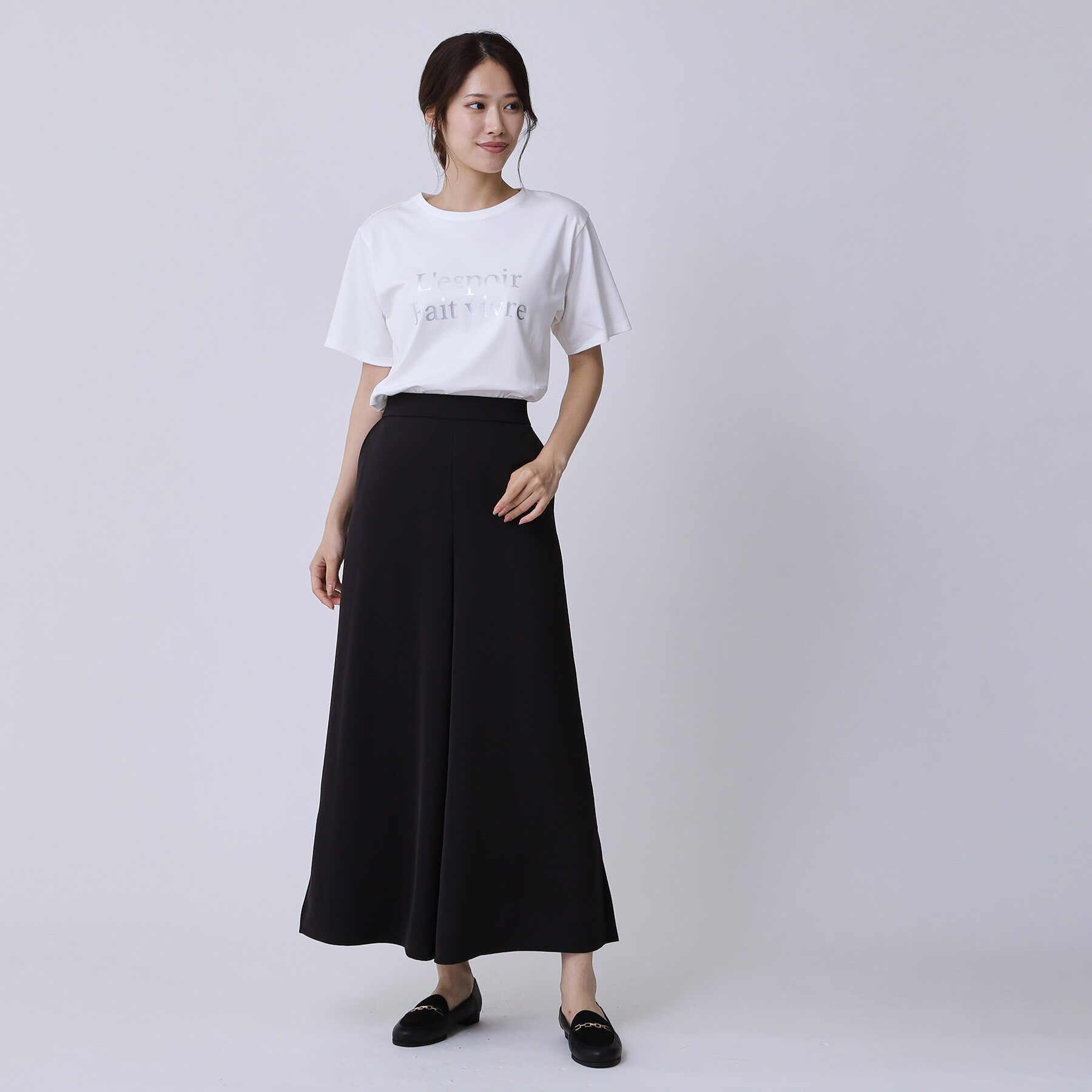 COUP DE CHANCE「【手洗い可／日本製／箔プリント】ロゴTシャツ」|Tシャツ・カットソー|