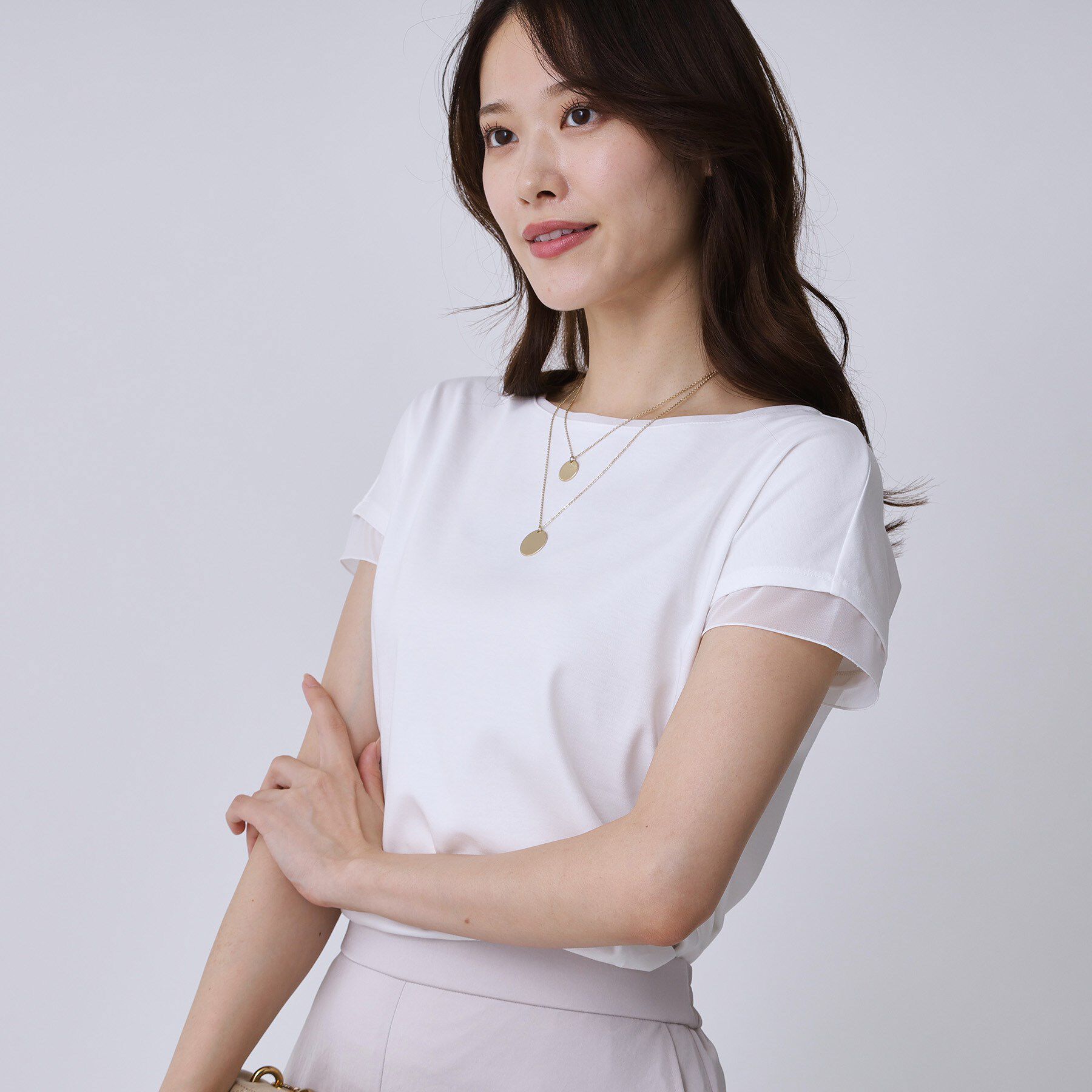 COUP DE CHANCE「【手洗い可／日本製】シンプルジャージカットソー」|Tシャツ・カットソー|