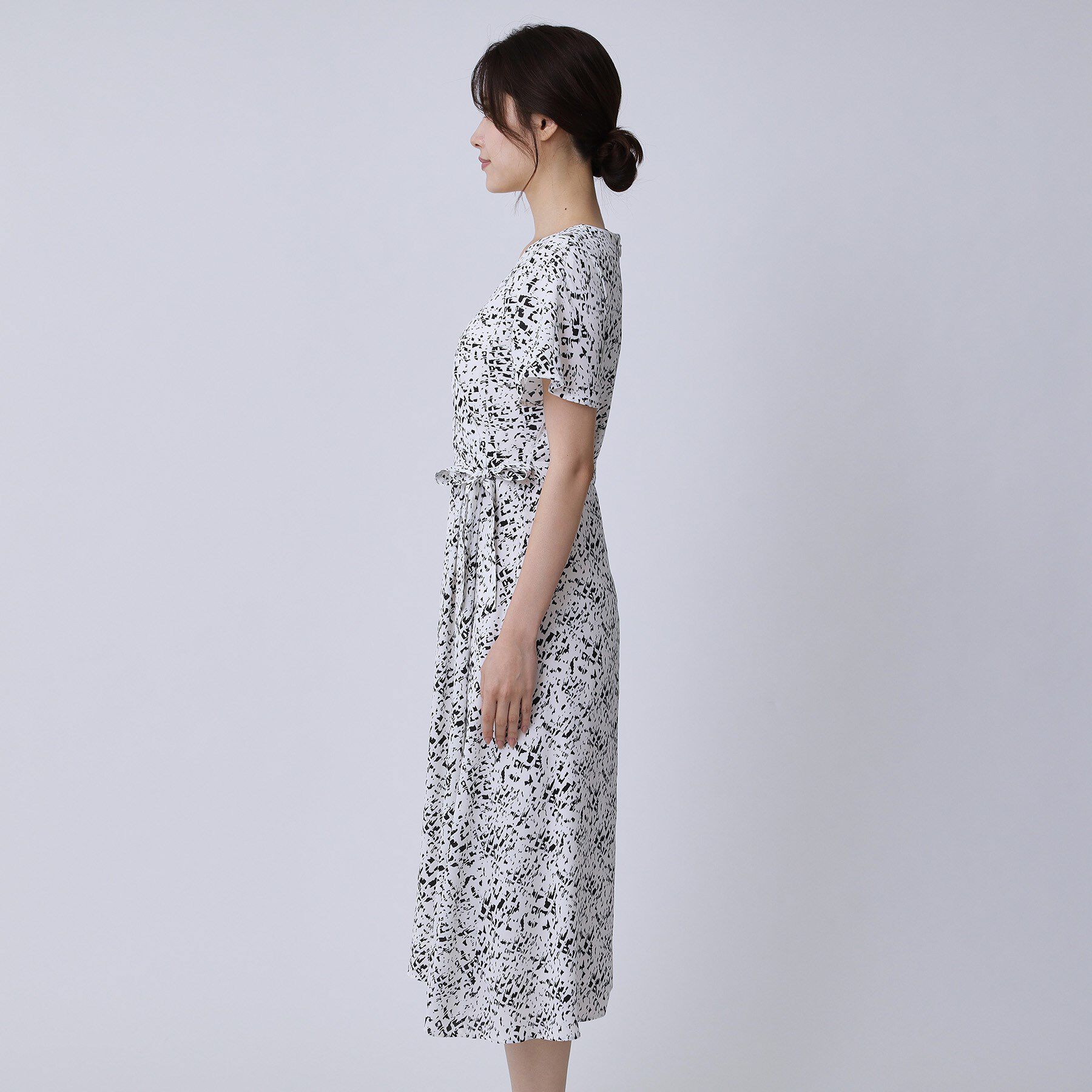 COUP DE CHANCE「【手洗い可／日本製】カシュクール風ワンピース」|ワンピース|