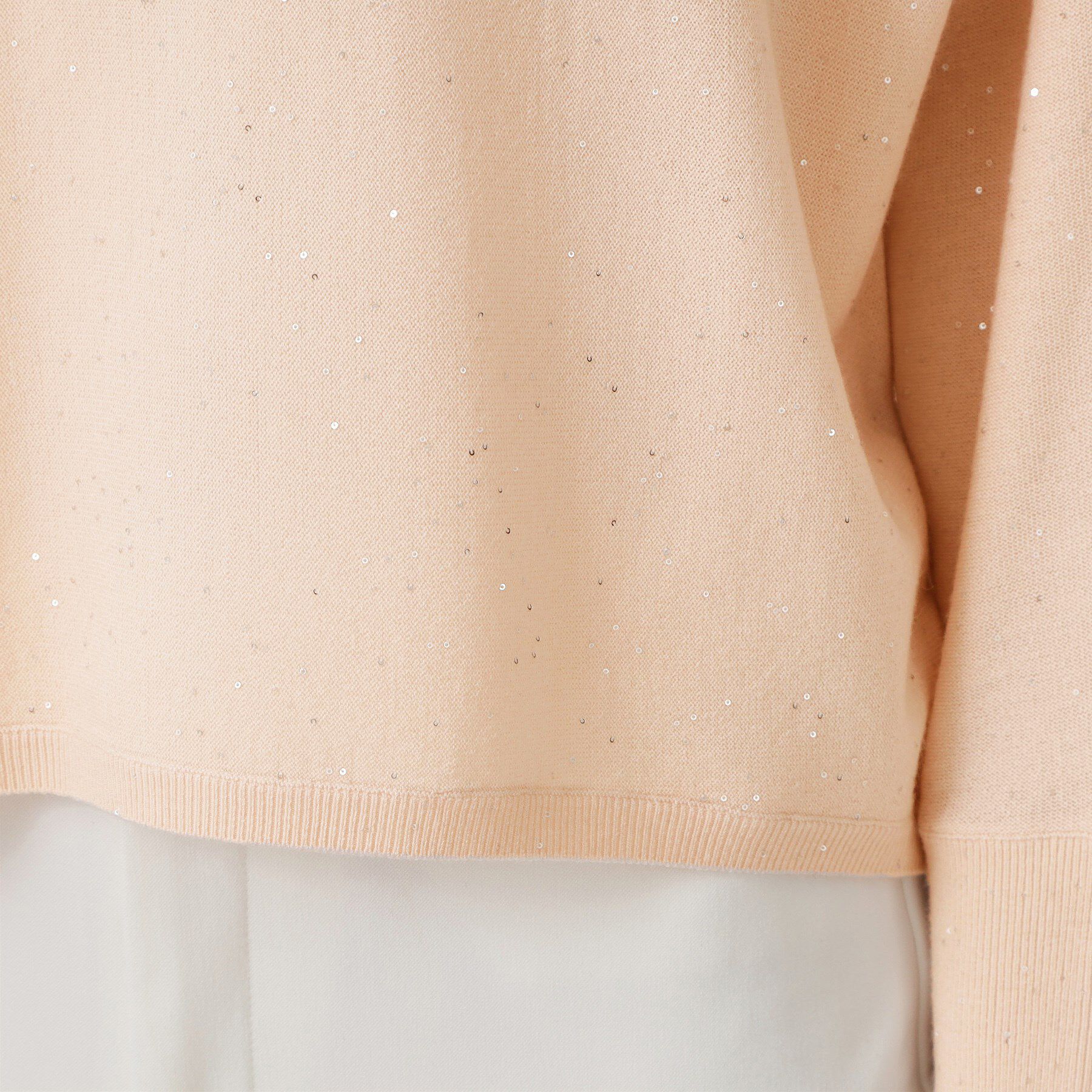 COUP DE CHANCE「【手洗い可】スパンコール入りニットトップス」|ニット・セーター|