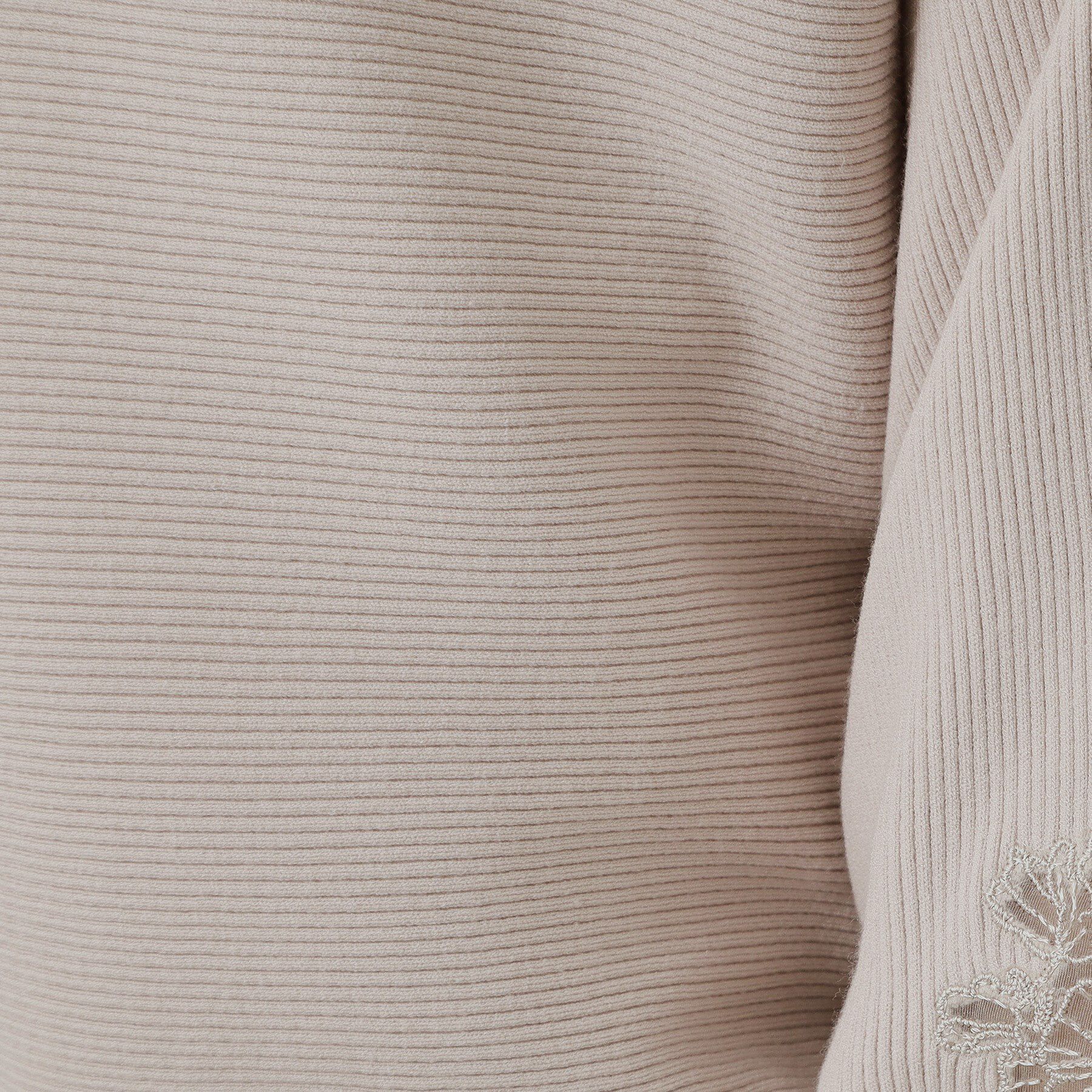 COUP DE CHANCE「【手洗い可】オーガンジー刺しゅうニットトップス」|ニット・セーター|