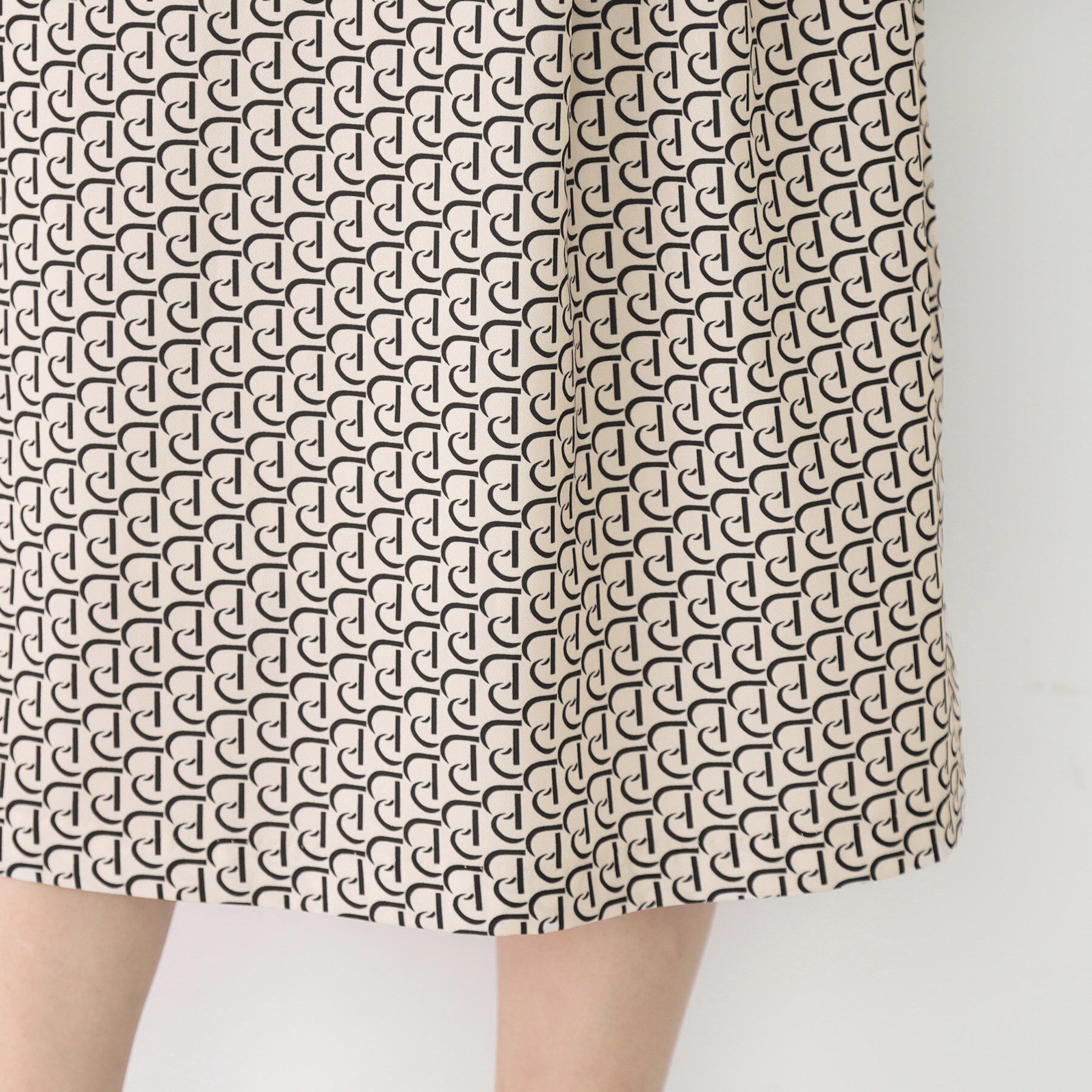 COUP DE CHANCE「【手洗い可】ニット+柄スカートのワンピース」|ワンピース|