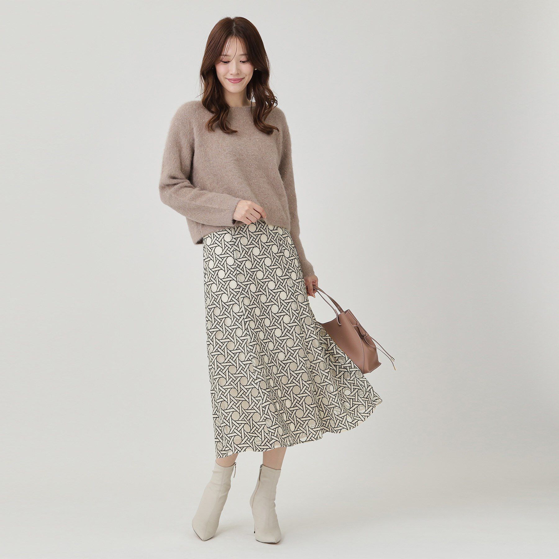 COUP DE CHANCE「【日本製】シアー刺繍のフレアースカート」|スカート|