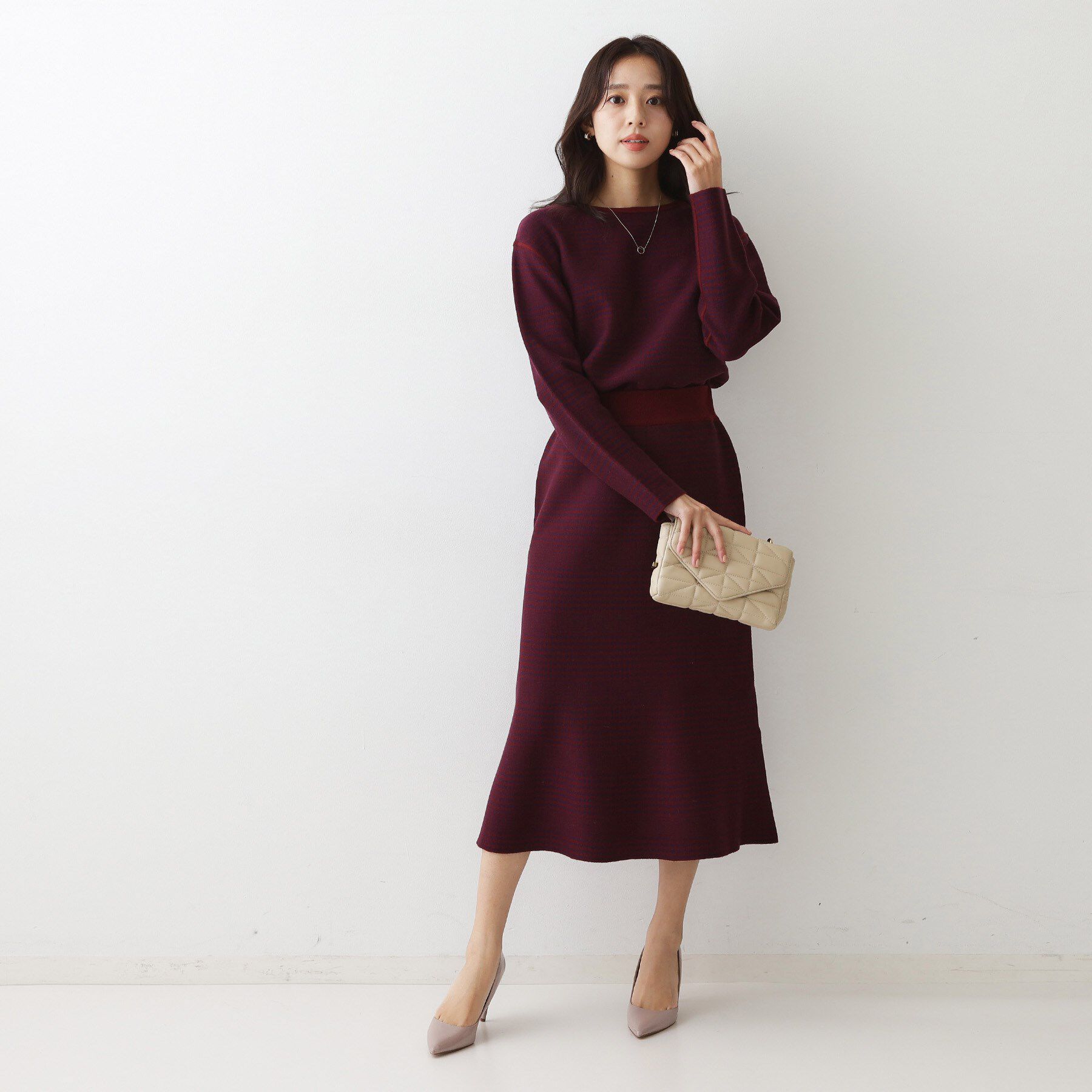 COUP DE CHANCE「【手洗い可／リバーシブル】トップス＆スカート セットアップ」|スーツ|