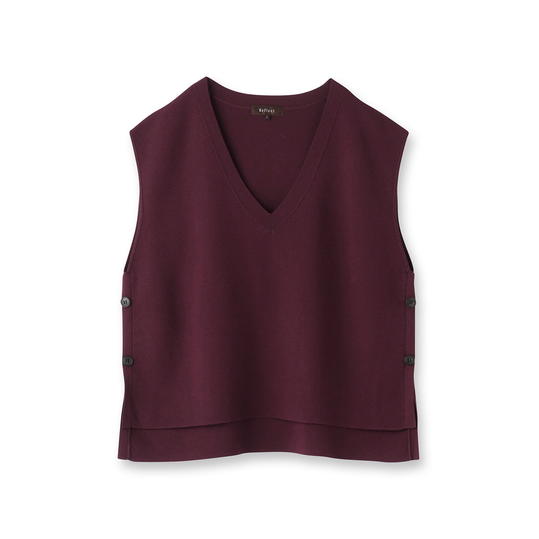 Reflect「【WEB先行カラーあり／セットアップ可】Vネックニットベスト」|ベスト・ジレ|