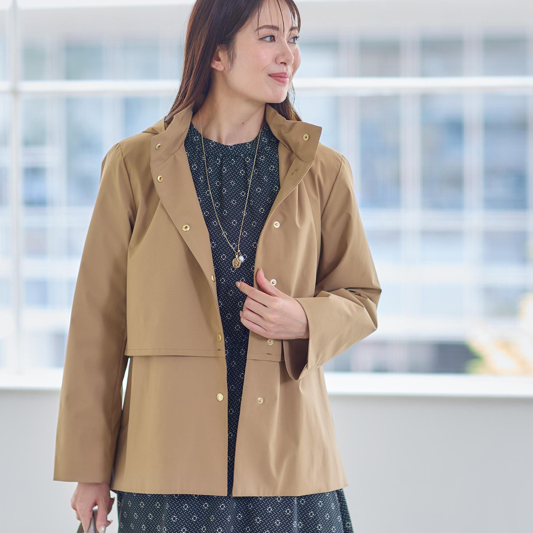 Reflect「【すっきり見え／フード取り外し可／通勤におすすめ◎】ライティアウター」|ブルゾン・スタジャン|