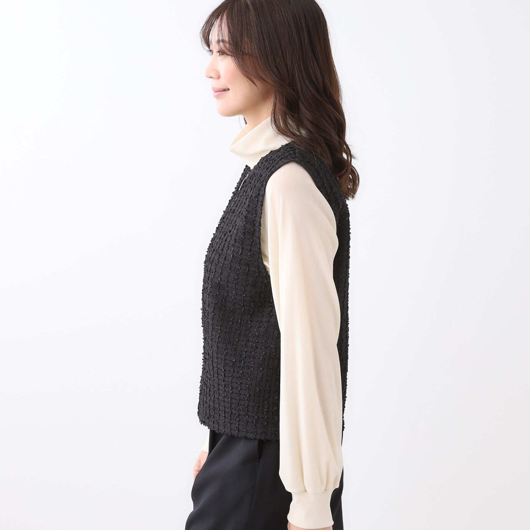 Reflect「【軽い羽織に◎】フロントファスナー開きベスト」|ベスト・ジレ|