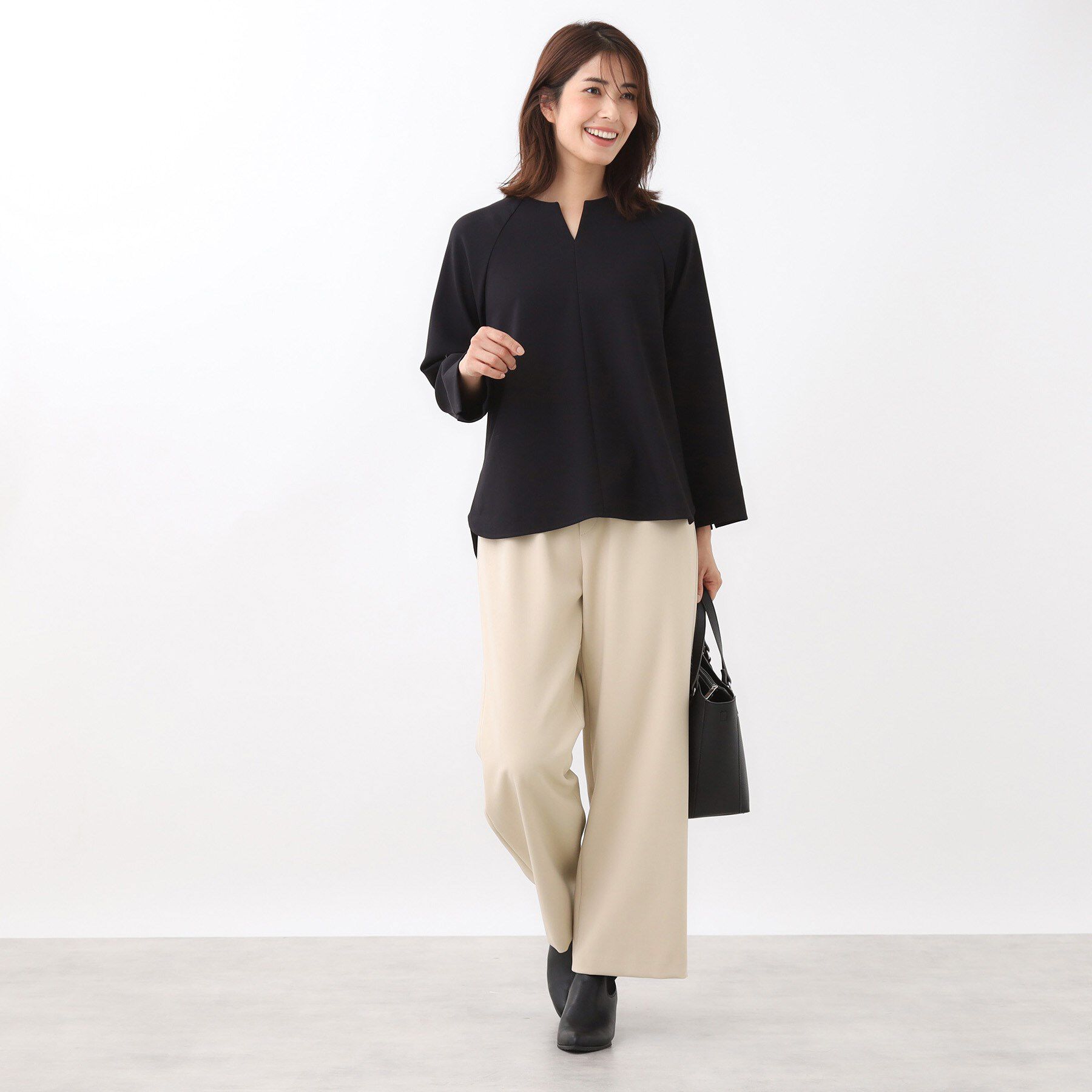 Reflect「【ウエスト総ゴム／セットアップ可】フルレングスストレートパンツ」|その他|