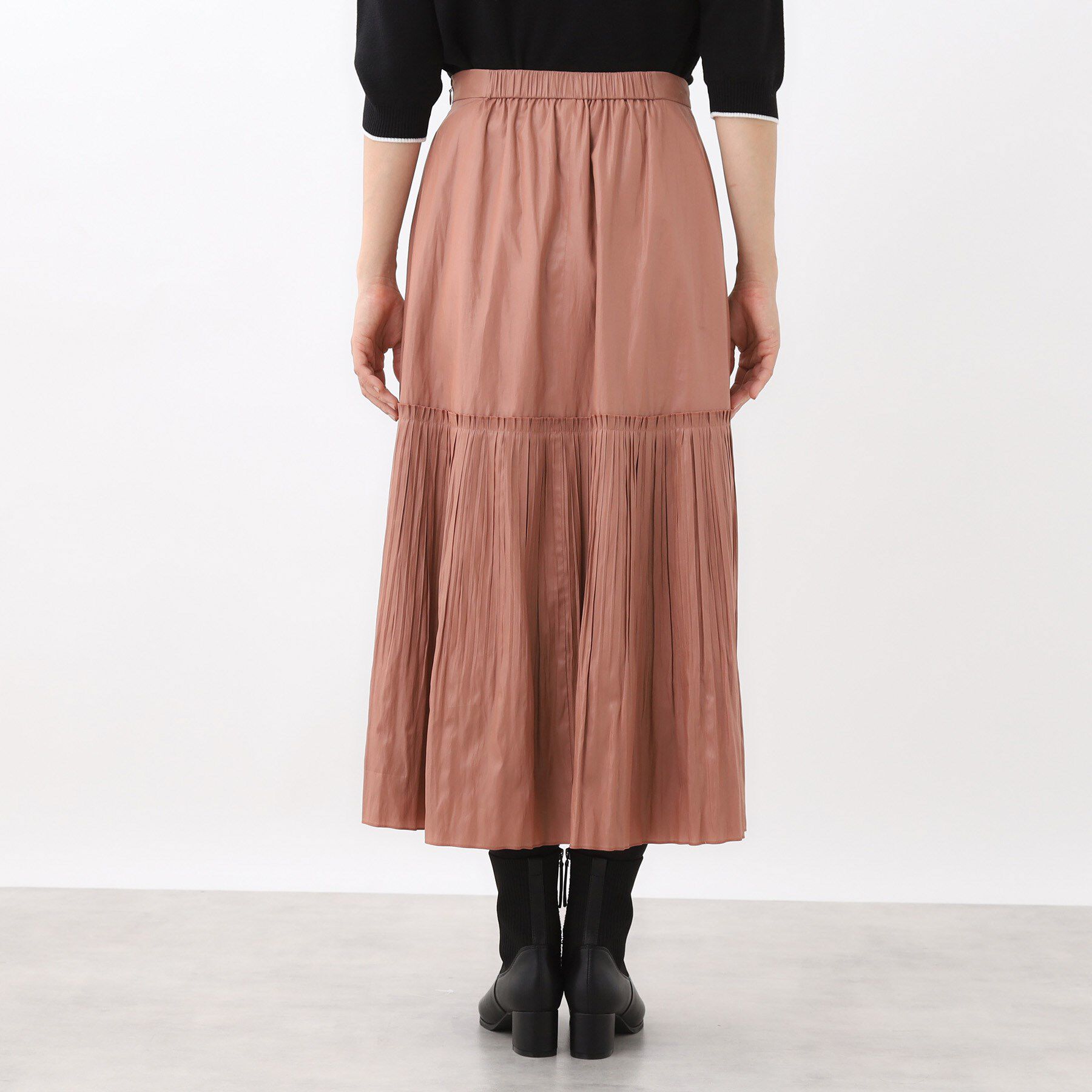 Reflect「【腰周りすっきり◎】プリーツギャザースカート」|スカート|