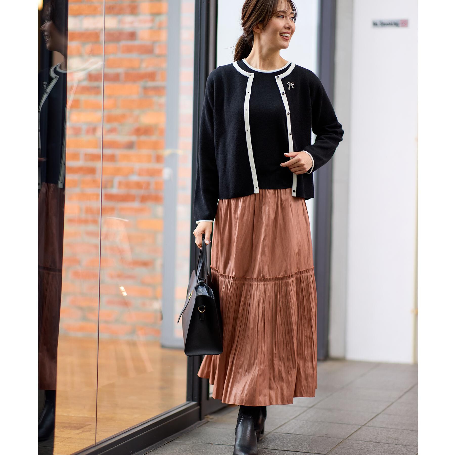 Reflect「【腰周りすっきり◎】プリーツギャザースカート」|スカート|