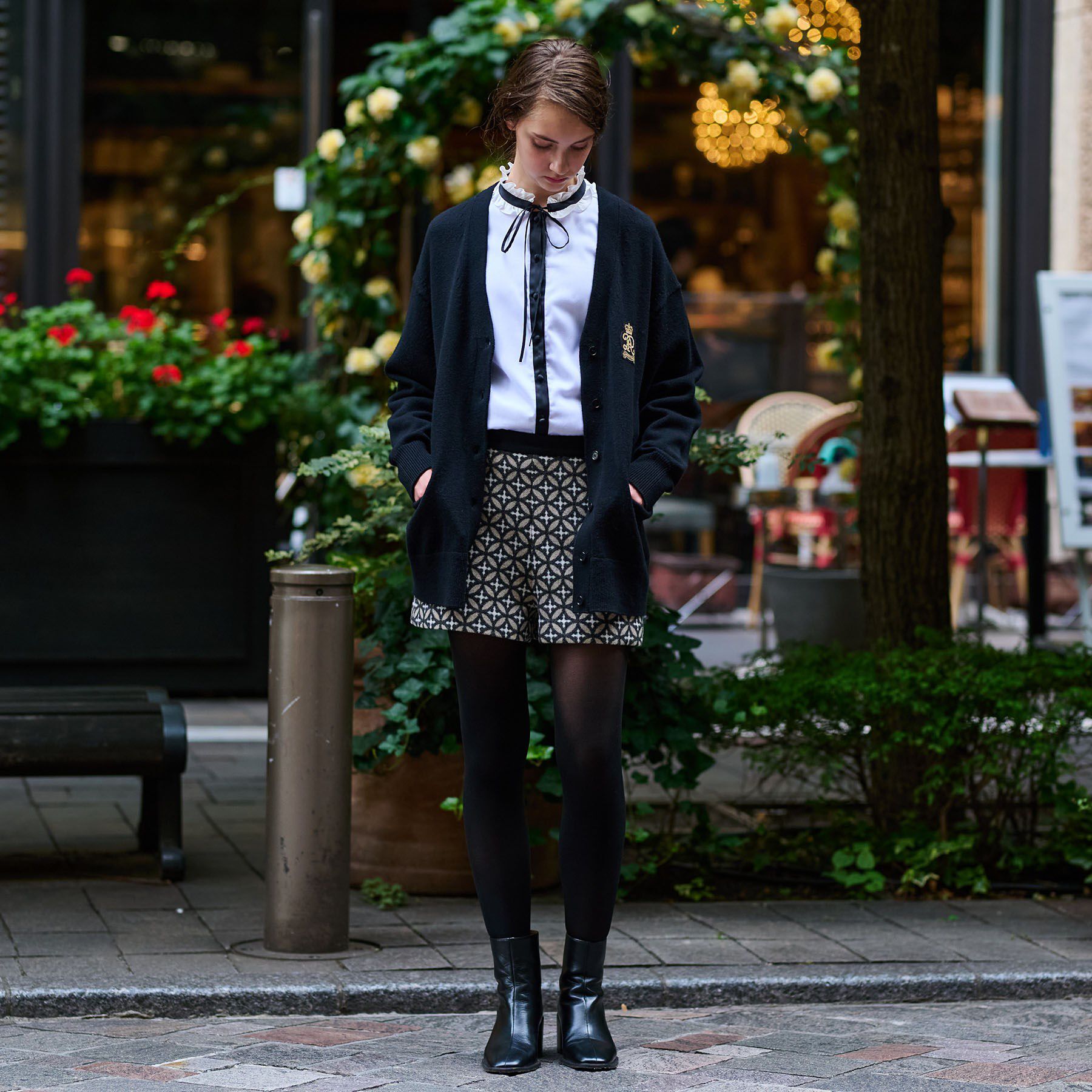 DRESSTERIOR「【otonaMUSE 11月号掲載】レタードニットカーディガン」|カーディガン|