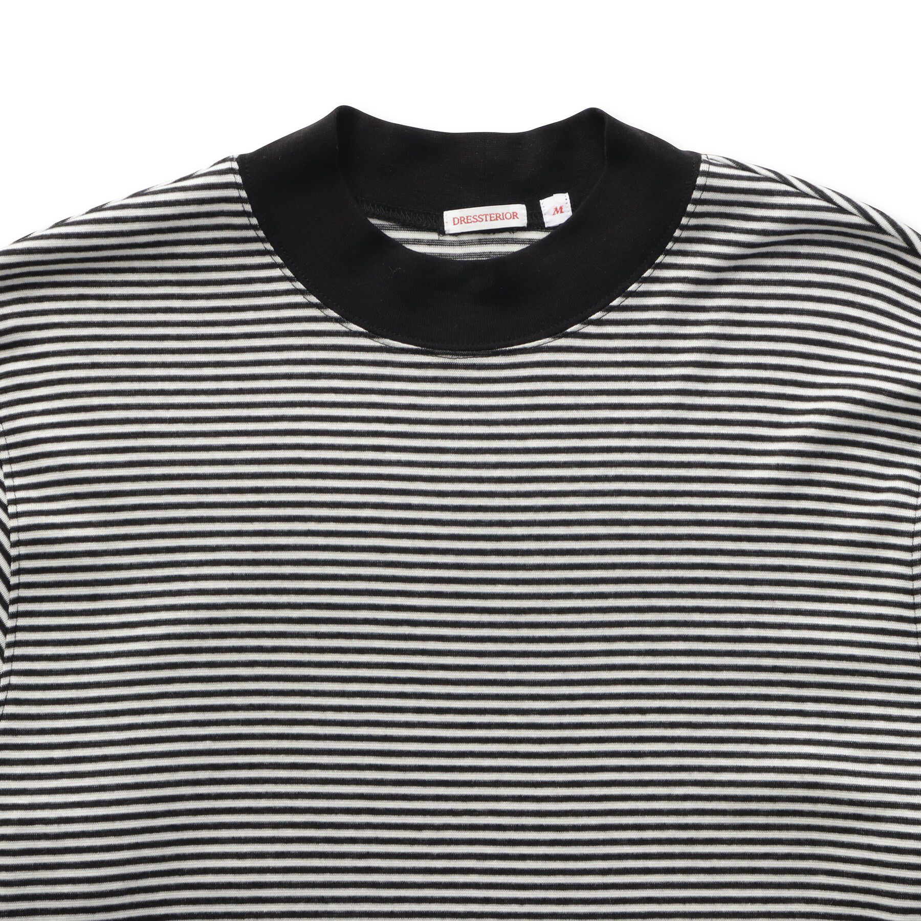 DRESSTERIOR「モックネック ボーダーカットソー」|Tシャツ・カットソー|