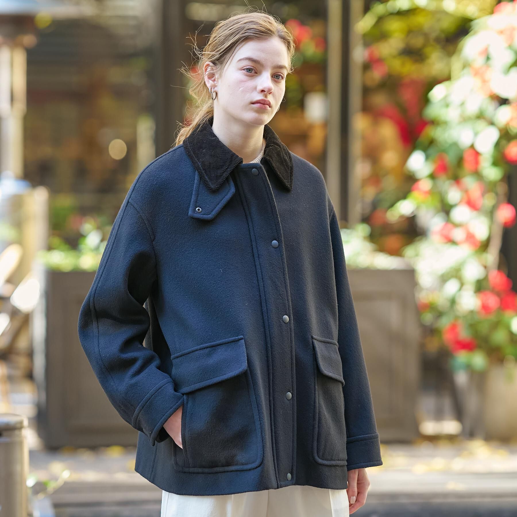 DRESSTERIOR「【CLASSY.12月号/otonaMUSE11月号掲載】ウールハンティングブルゾン」|ブルゾン・スタジャン|