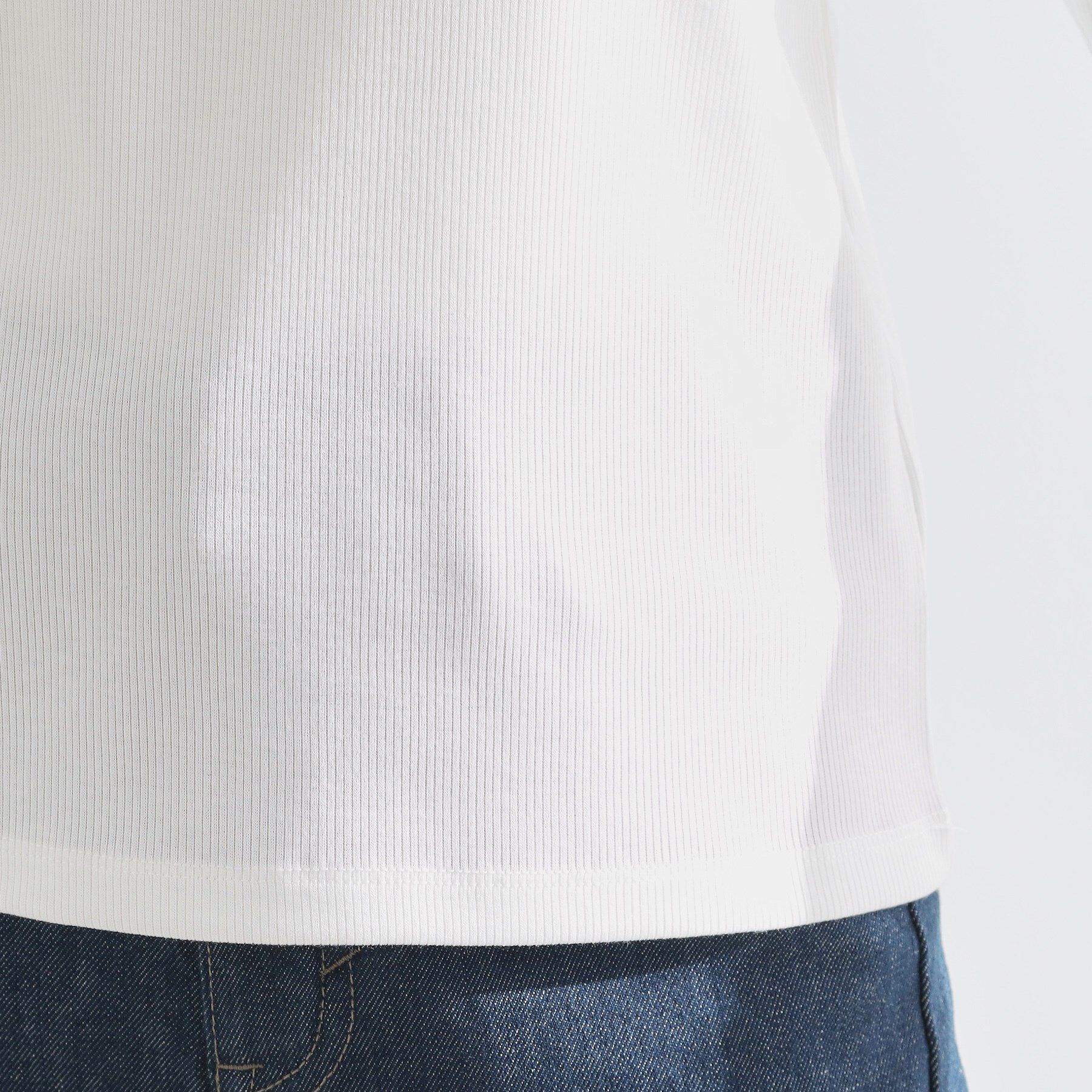 grove「シアー切替ハイネックプルオーバー」|Tシャツ・カットソー|