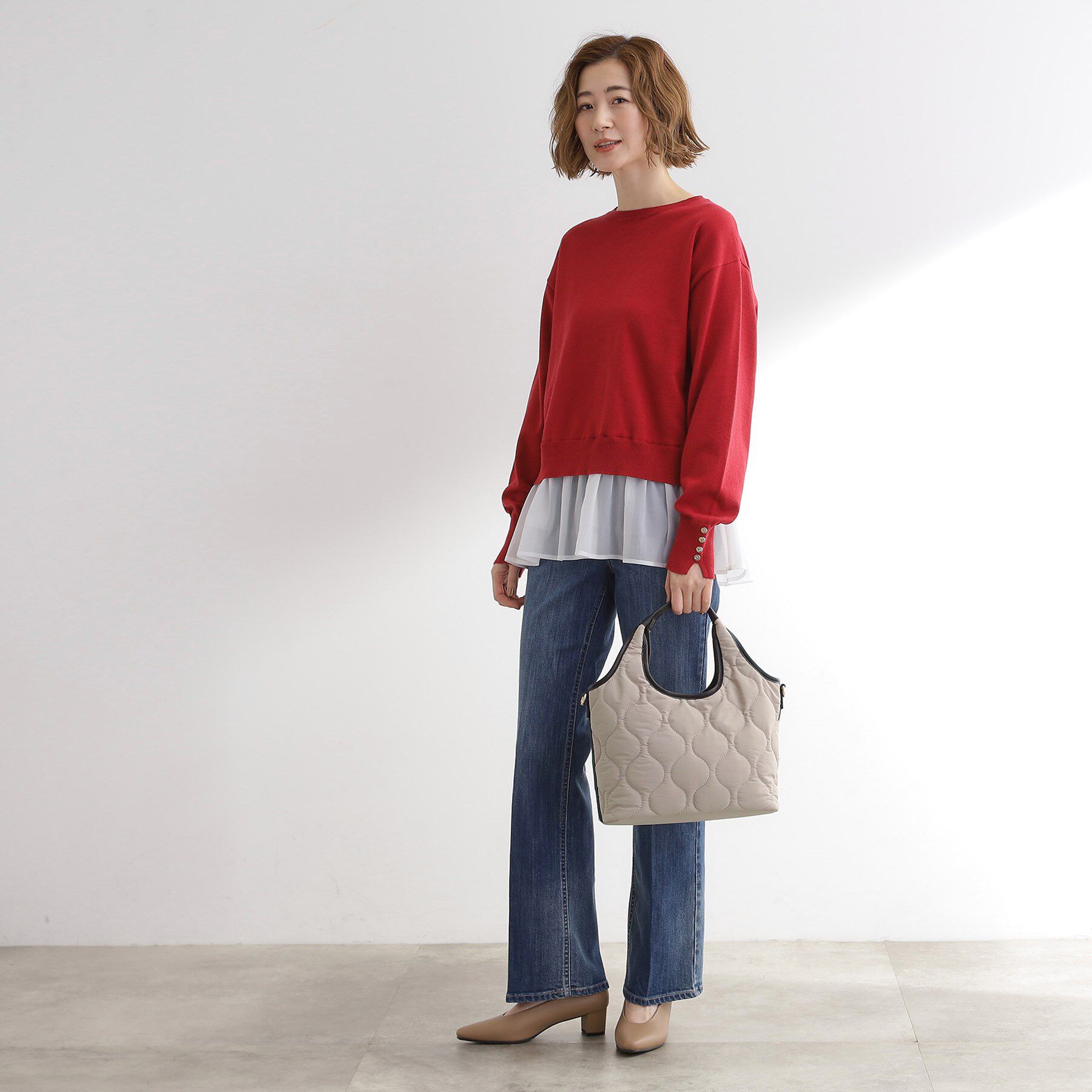 grove「【撥水】キルトクリテ2WAYトート」|トートバッグ|