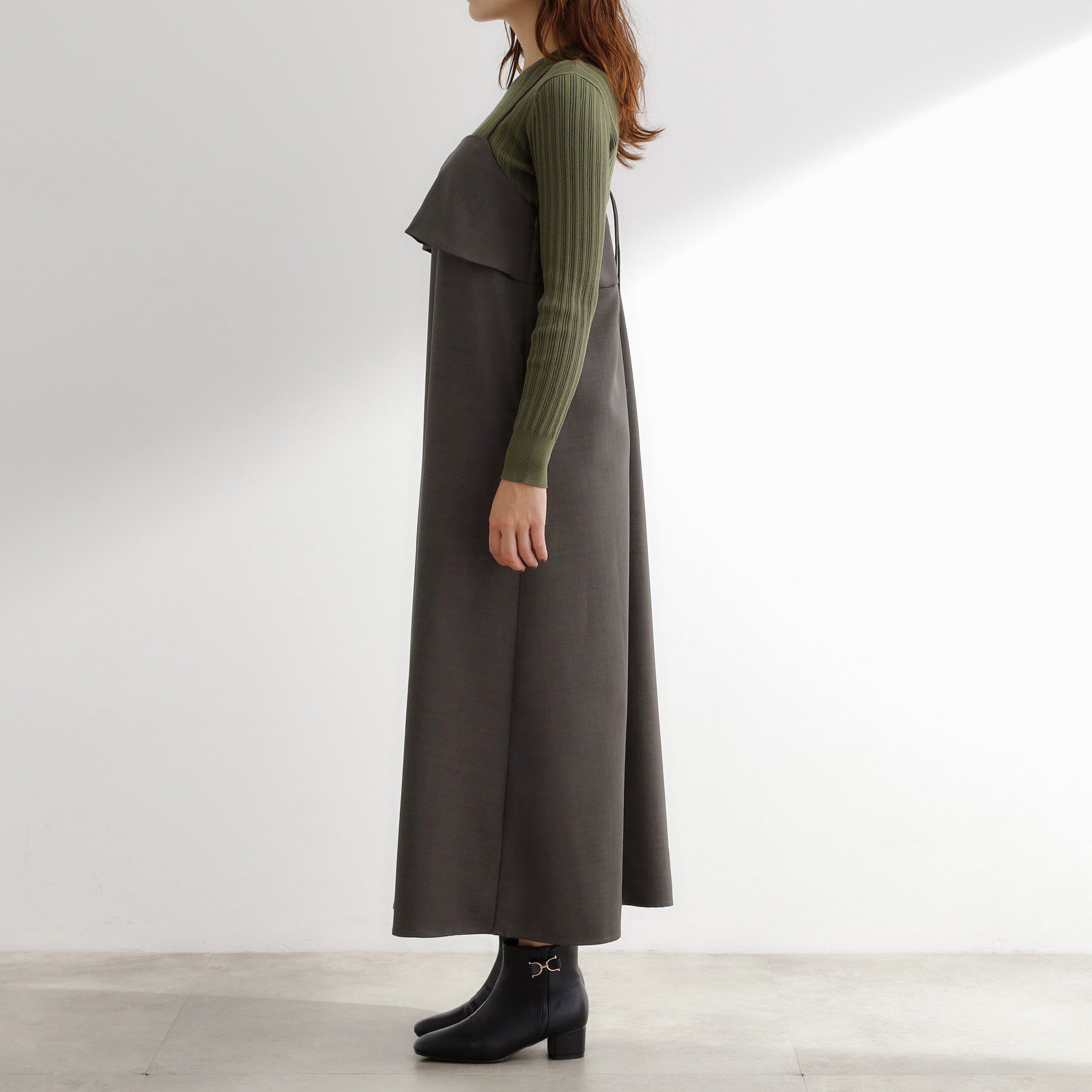 grove「【カセット服】洗えるAラインキャミワンピース」|ワンピース|