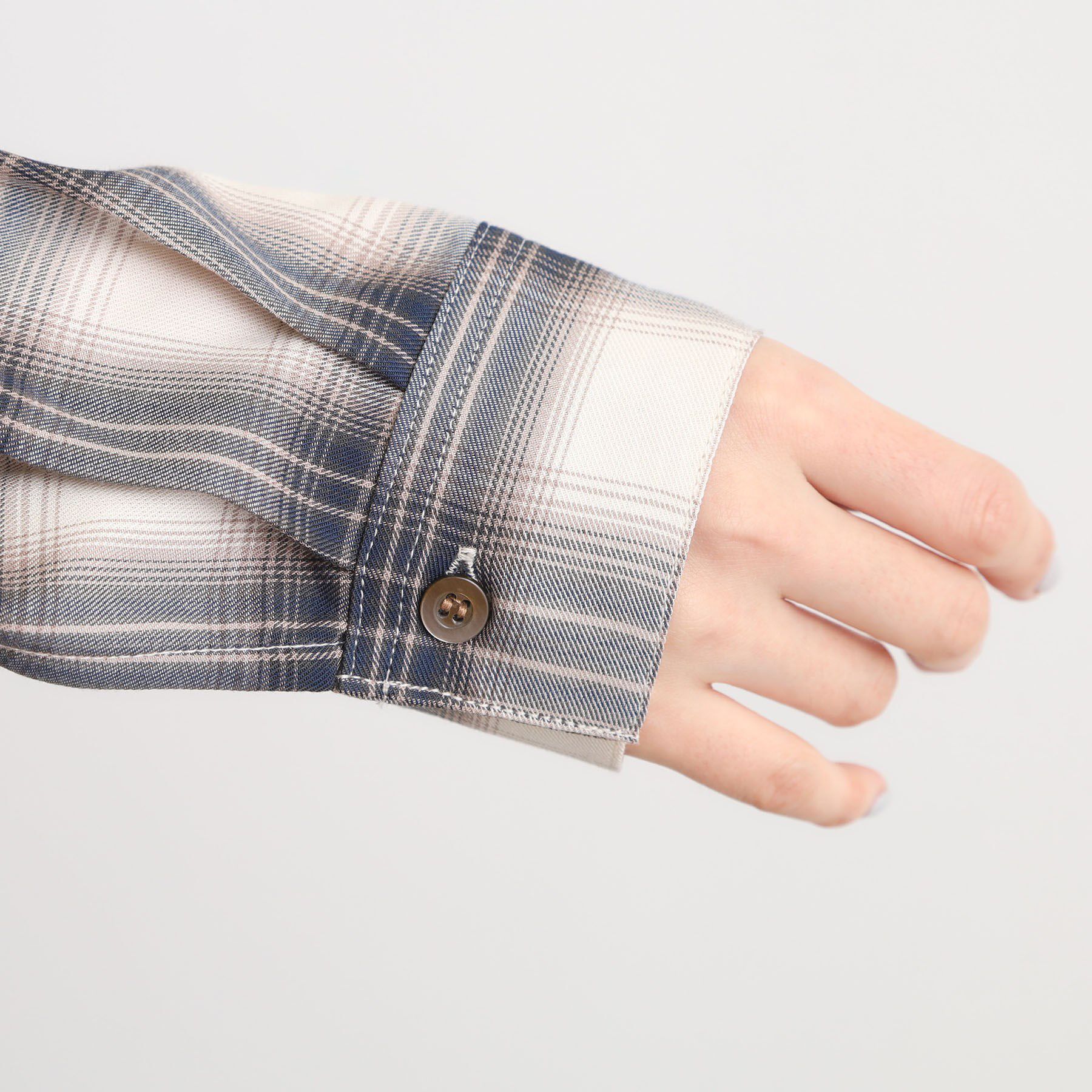 grove「今の季節にちょうどいい　オンブレーチェックシャツ」|シャツ・ブラウス|