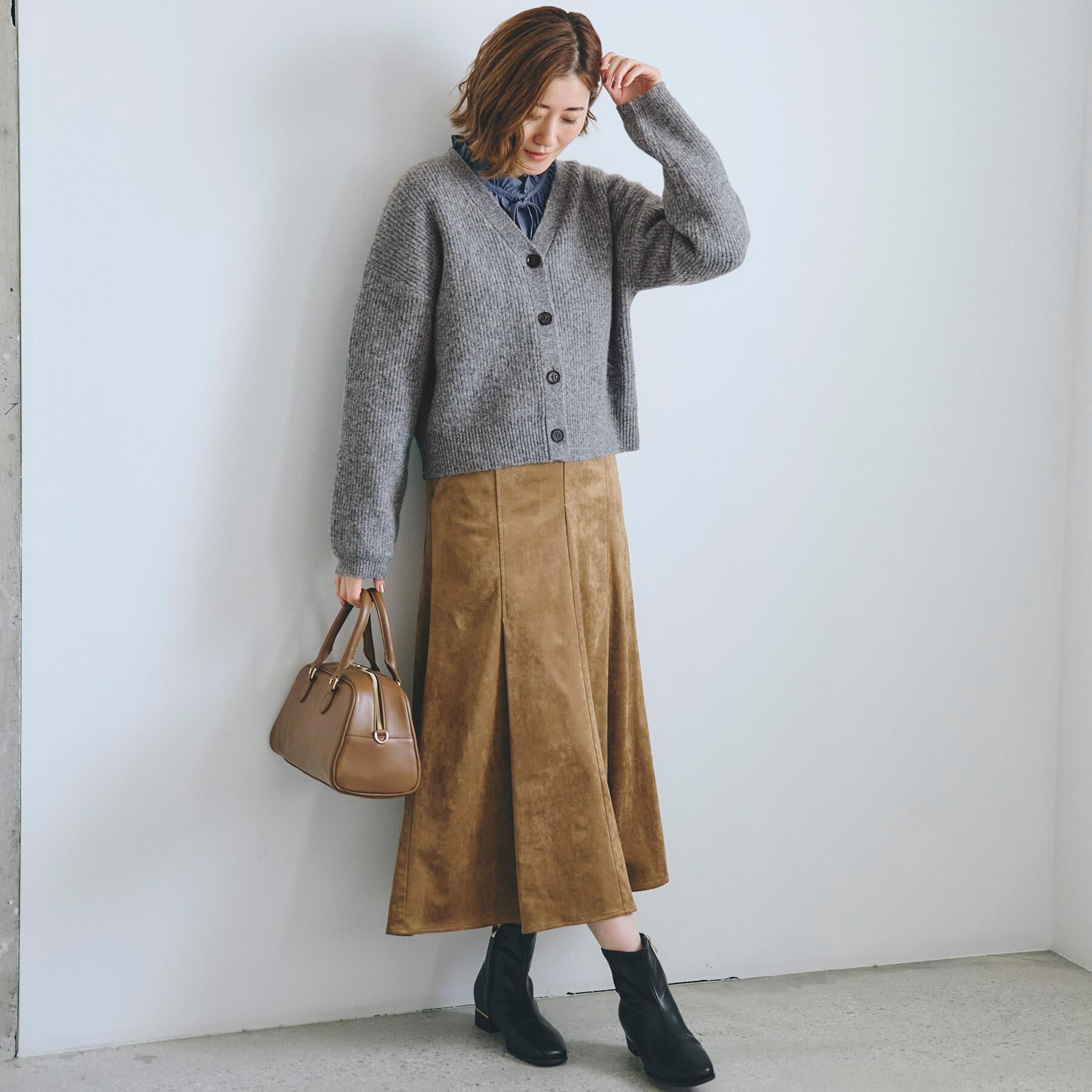 grove「【SETITEM】オーバーサイズ畔カーディガン」|カーディガン|