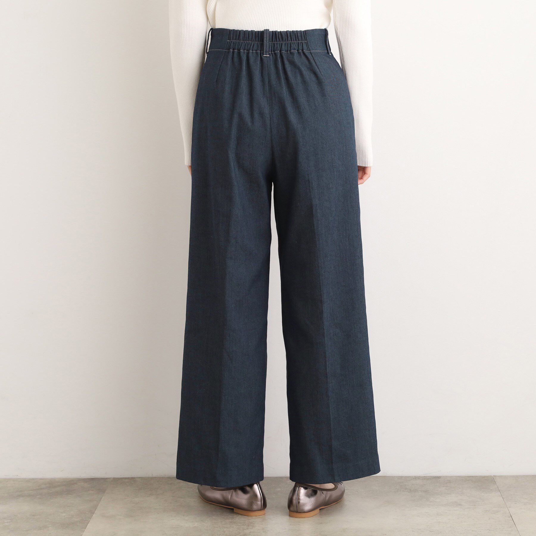 grove「【あったか裏起毛】デニムライクストレートワイドパンツ」|その他|