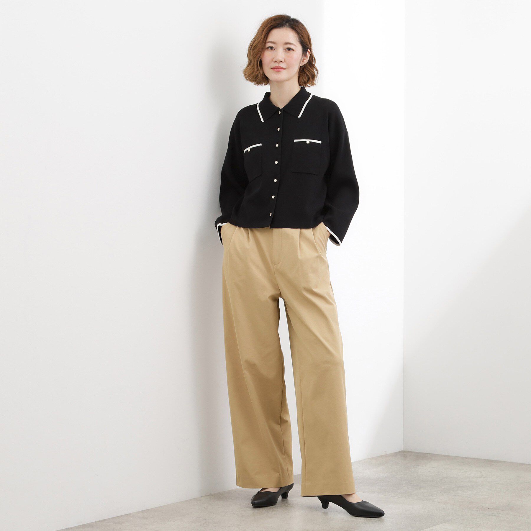 grove「ツータック ワイドチノパンツ」|その他|