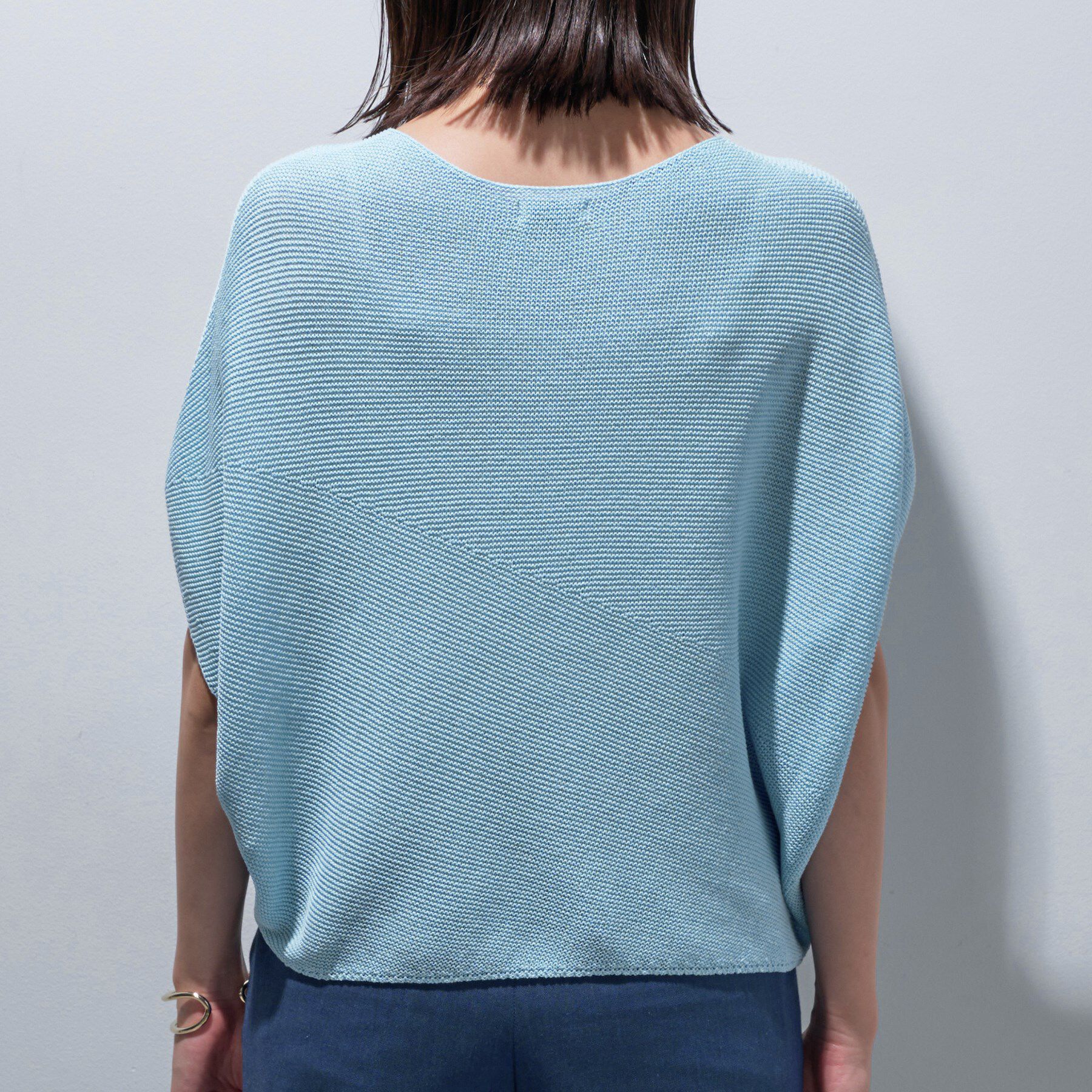 INDIVI「【洗える／清涼感】コクーンシルエットニット」|ニット・セーター|