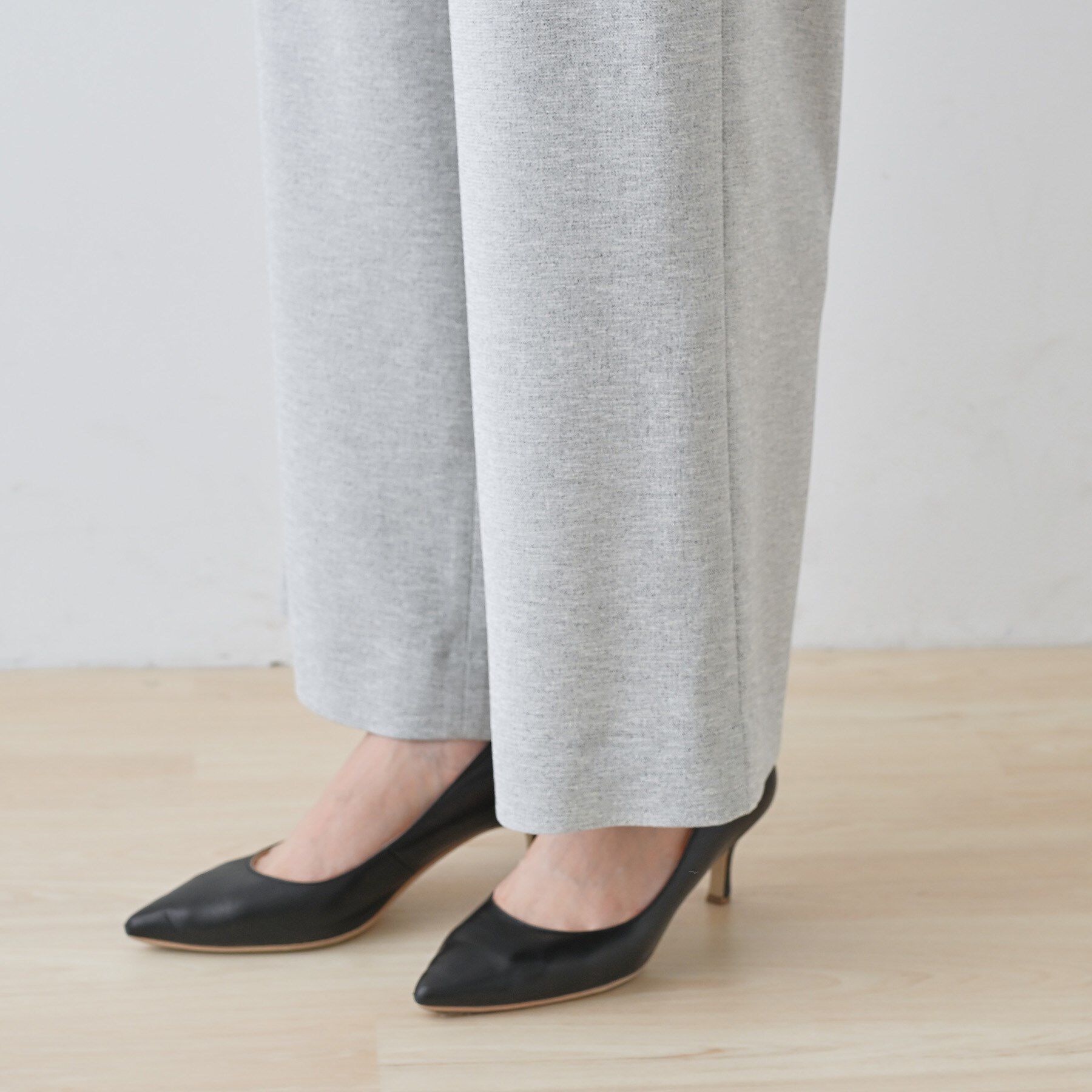 INDIVI「【通勤スーツ】ドライタッチワイドパンツ」|スーツ|