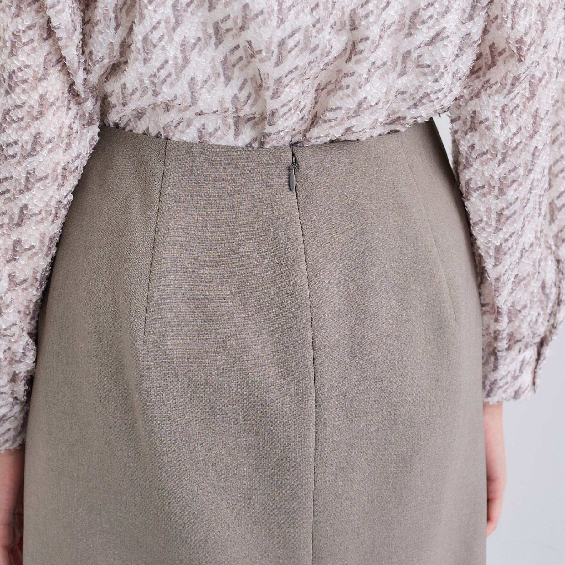 INDIVI「【洗える／通勤／スーツ】メランジストレッチ タイトスカート」|スーツ|