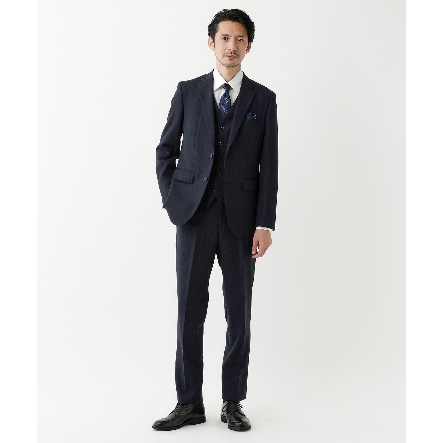 TAKEO KIKUCHI「【THE FLAGSHIP】矢絣 ストライプ べスト」|スーツ|