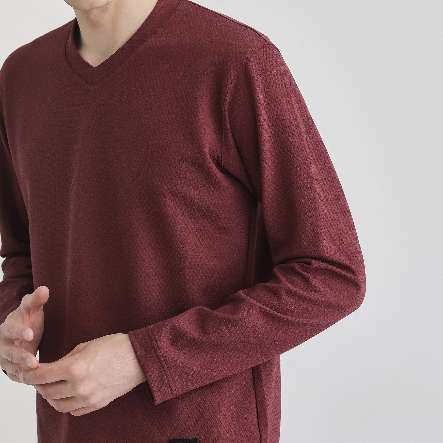 TAKEO KIKUCHI「【尾州織】ブリスタ Vネック カットソー」|Tシャツ・カットソー|