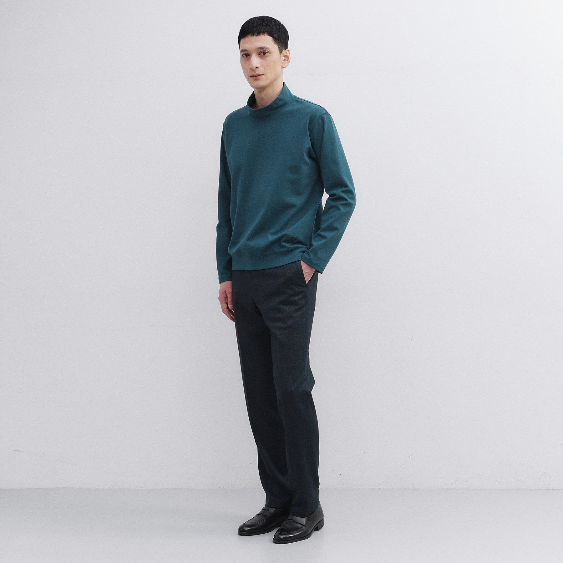 TAKEO KIKUCHI「【Sサイズ～】ウォーム ミラノリブ オフネック プルオーバー」|Tシャツ・カットソー|