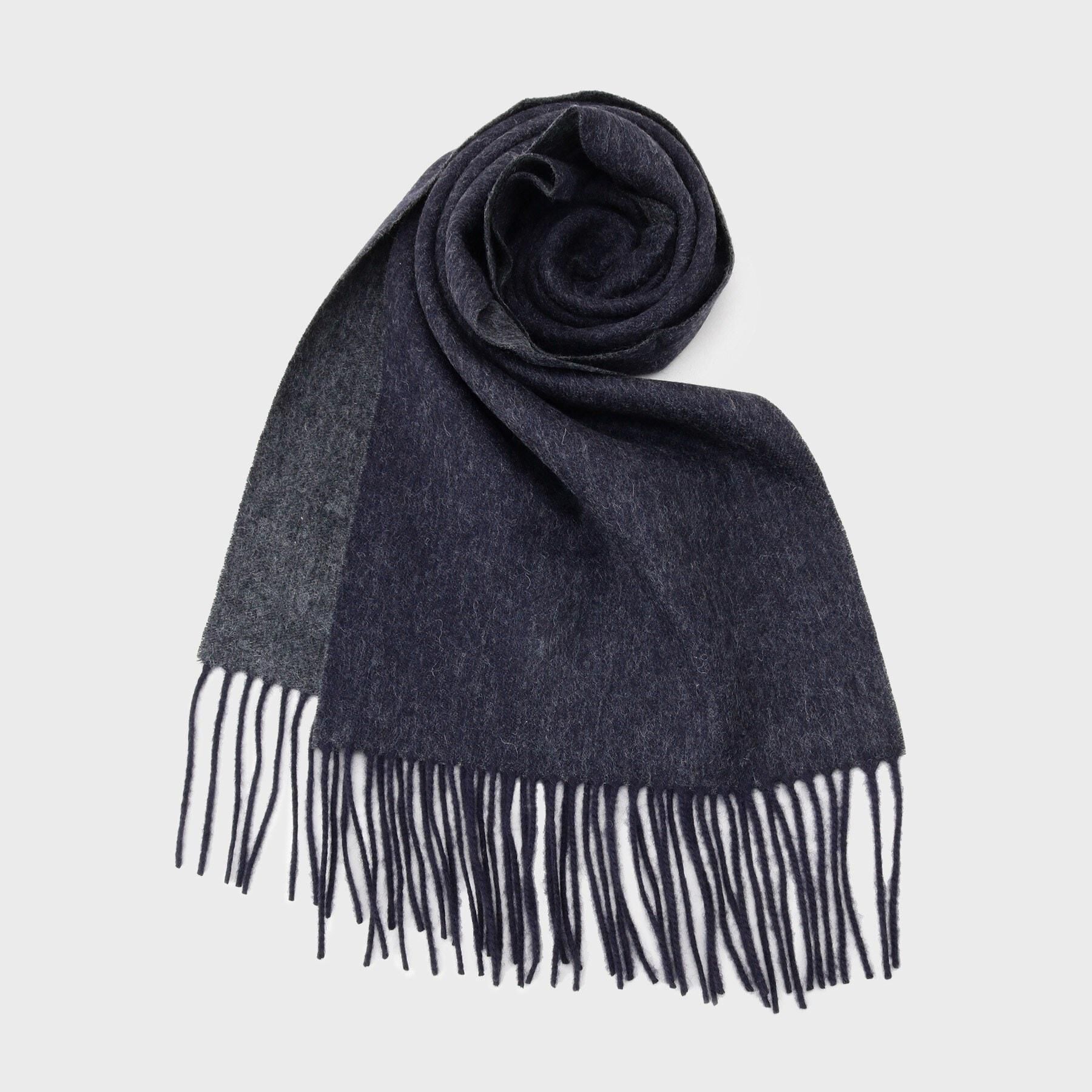 TAKEO KIKUCHI「【ラッピング巾着セット】カシミヤブレンド リバーシブルマフラー」|ストール|