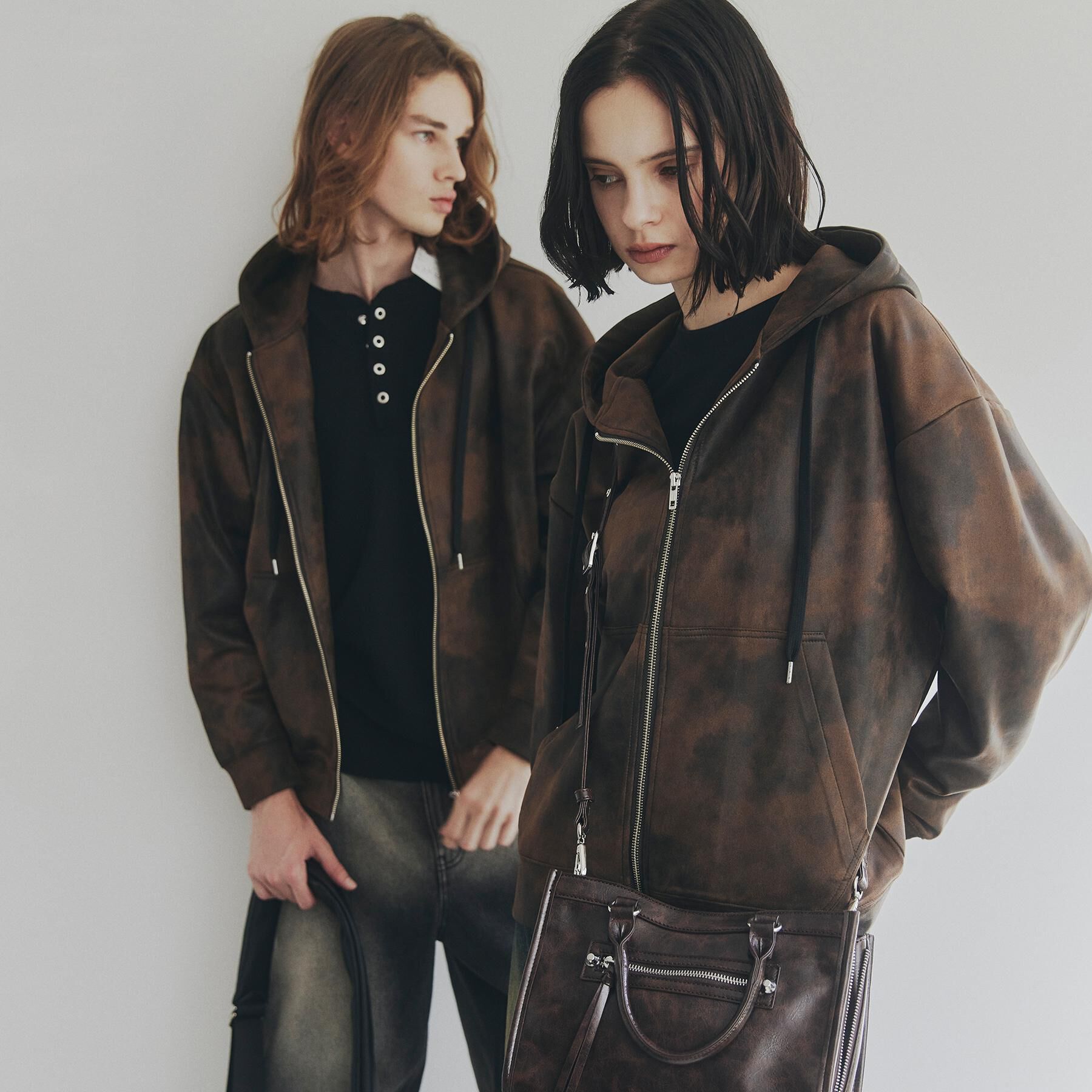 tk.TAKEO KIKUCHI「ヴィンテージライクプリント ジップパーカー」|パーカー|