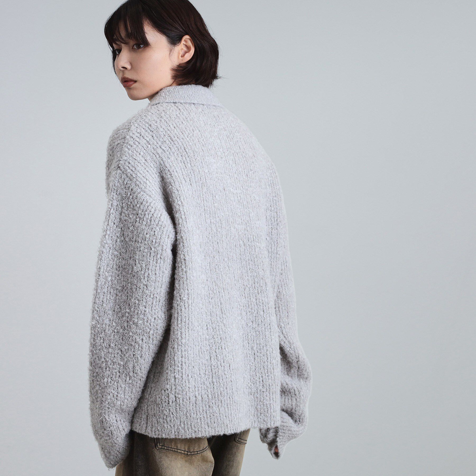 tk.TAKEO KIKUCHI「ブークレニットポロシャツ」|ニット・セーター|