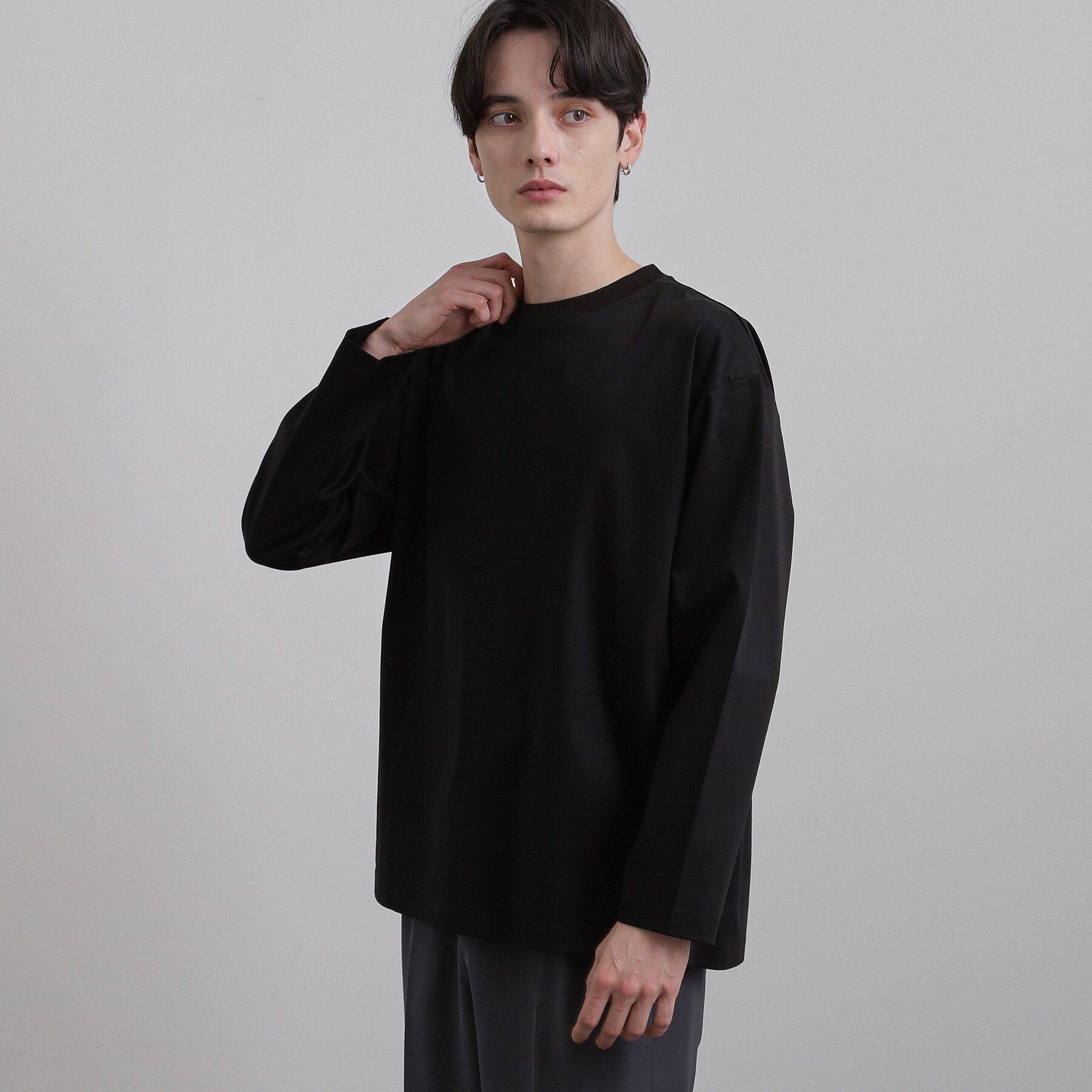 tk.TAKEO KIKUCHI「スムースシルケット L／Sカットソー」|Tシャツ・カットソー|