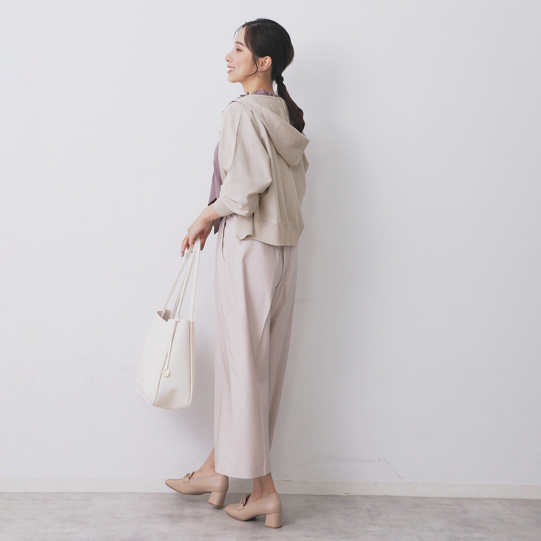 index「ドルマンジップラメパーカ【洗濯機OK】」|パーカー|