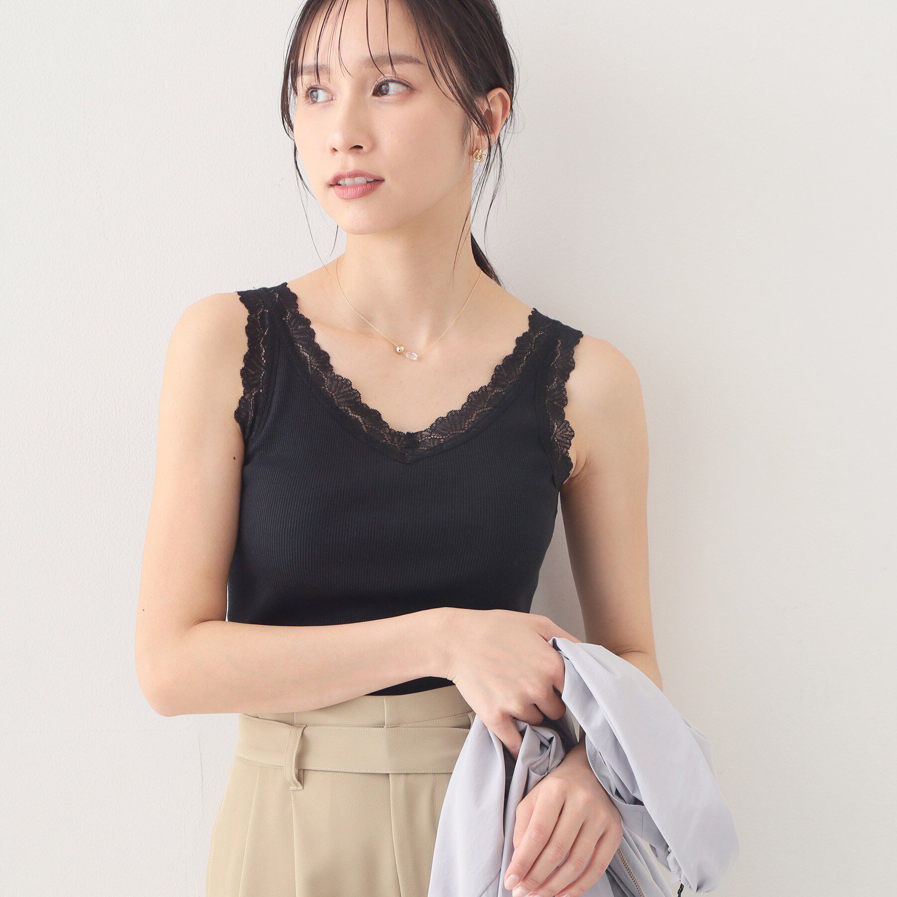 index「前後2way丸胴レースタンクラメアソート【洗濯機OK】」|キャミソール|