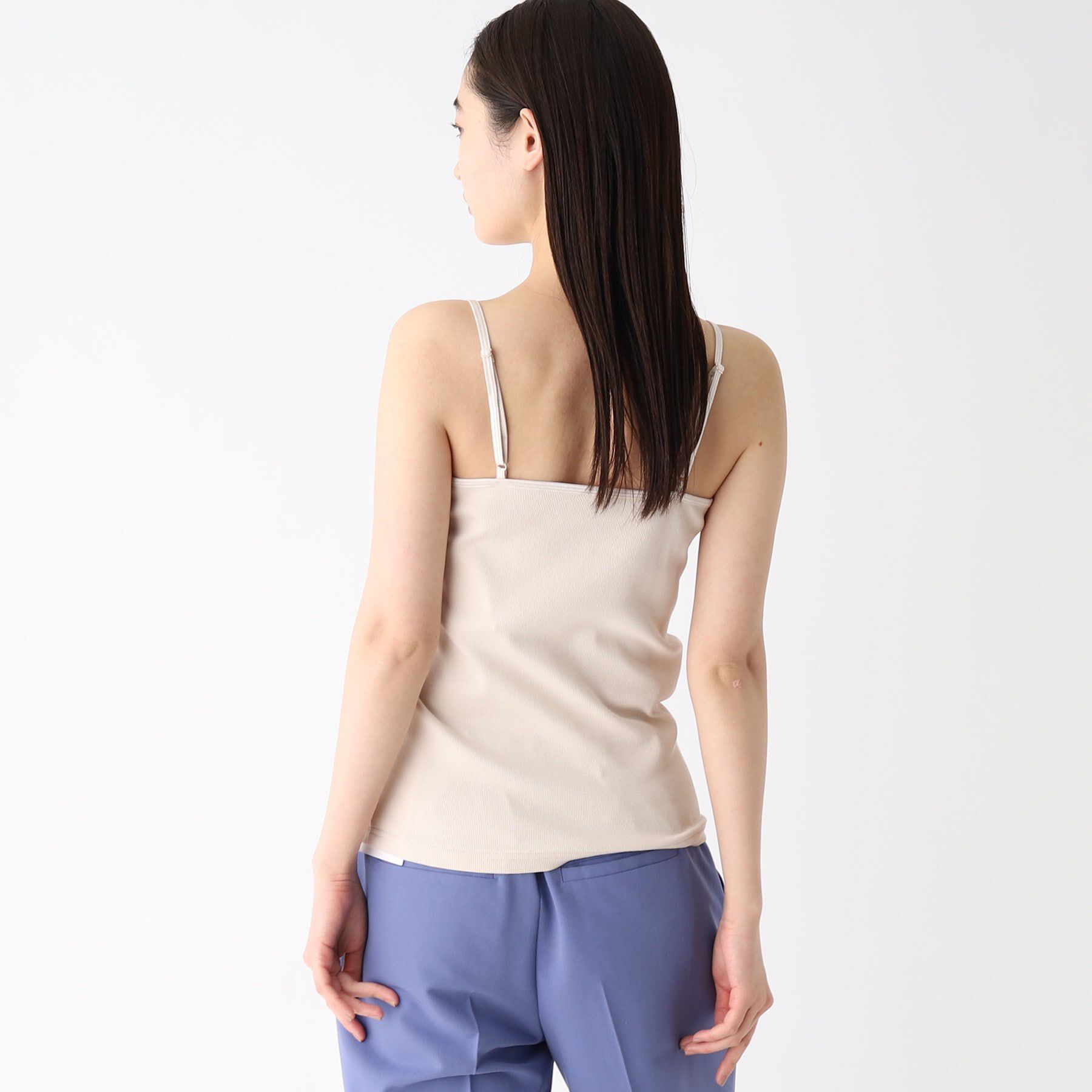 OPAQUE.CLIP「リブキャミソール【洗濯機洗い可】」|キャミソール|