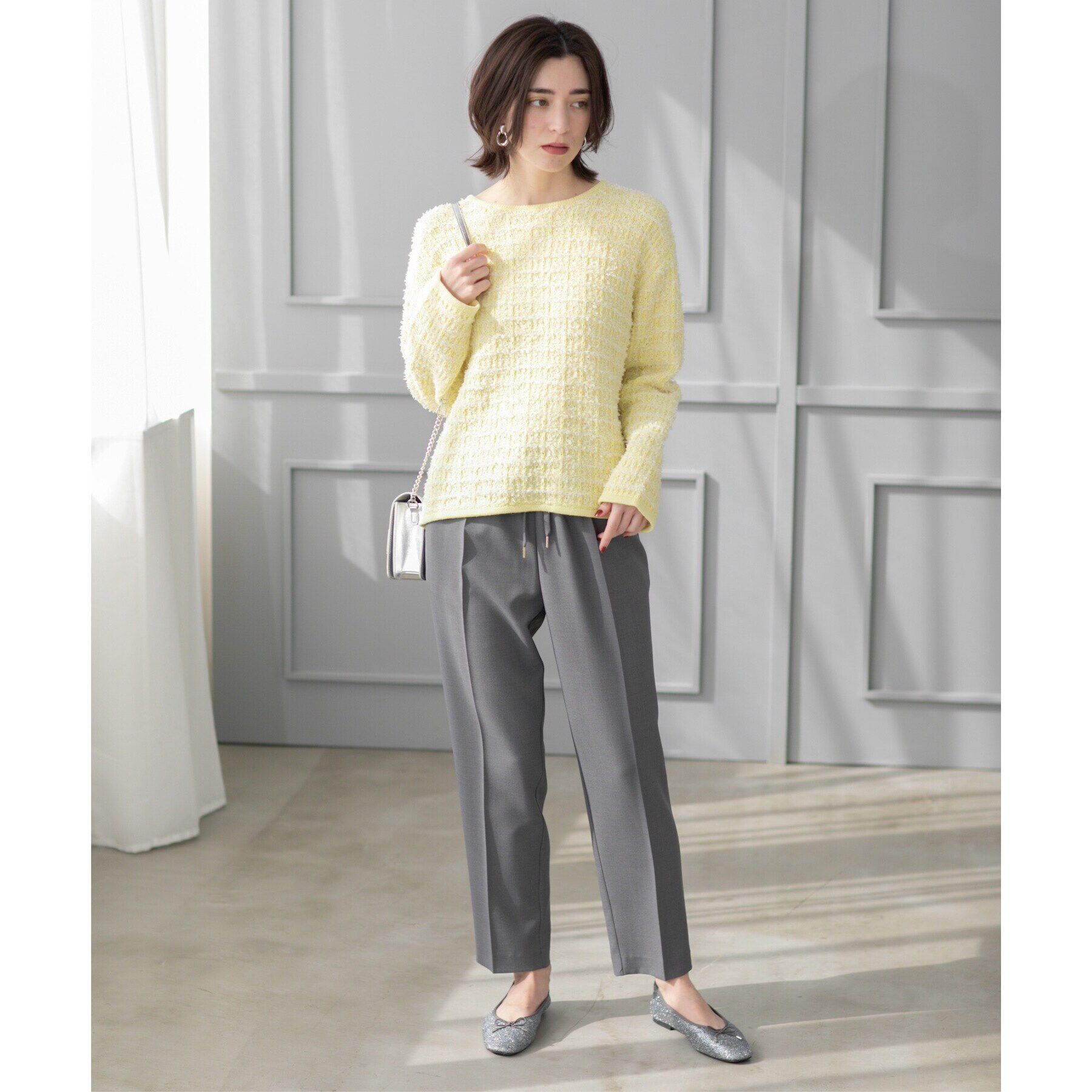 OPAQUE.CLIP「《SS-LLsize》美脚ストレッチイージーテーパードパンツ【洗濯機洗い可/防シワ】」|その他|