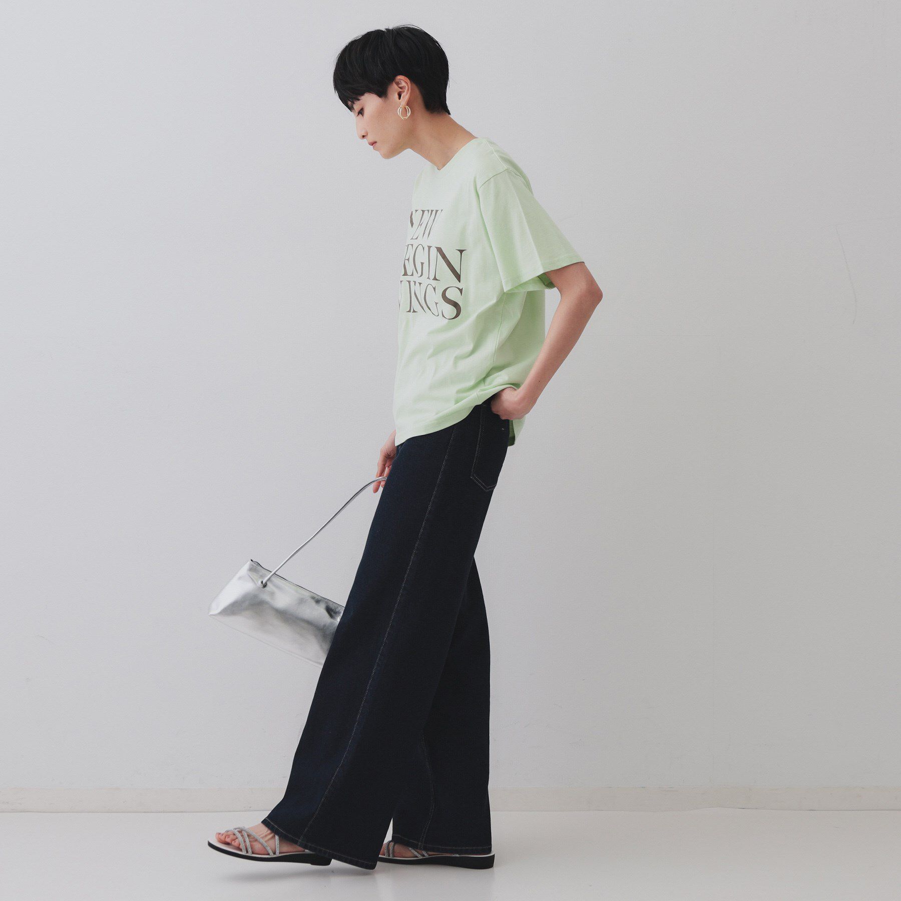 OPAQUE.CLIP「BIGロゴTシャツ【洗濯機洗い可】」|Tシャツ・カットソー|