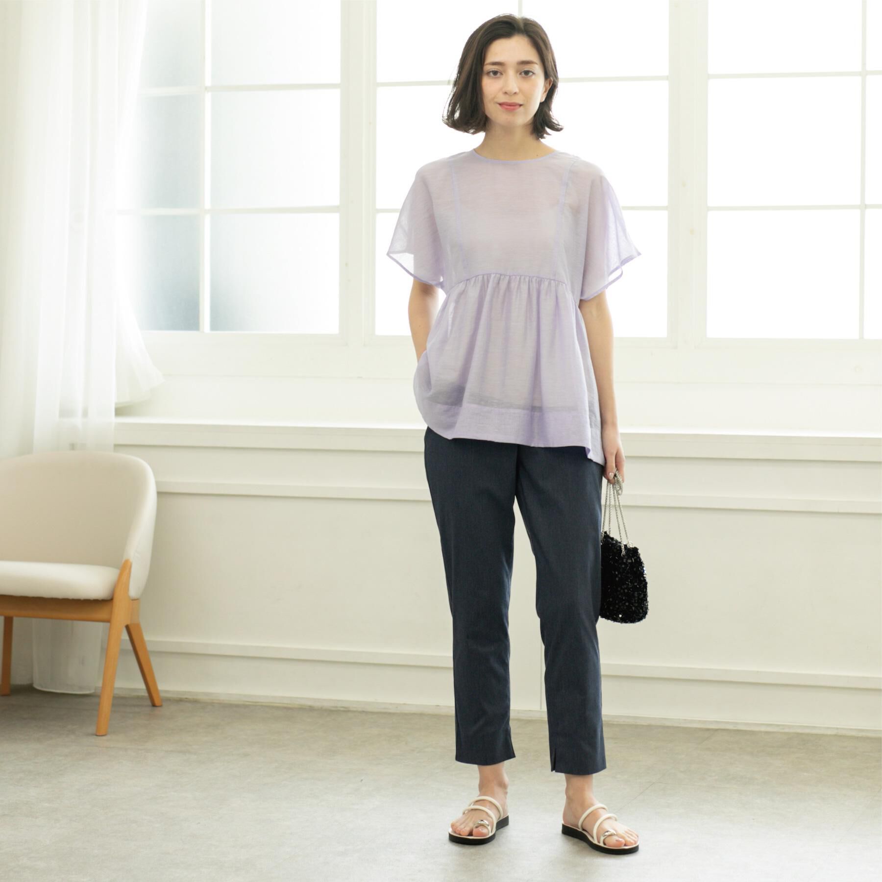 OPAQUE.CLIP「《S-LLサイズ》ハイストレッチスティックパンツ【洗濯機洗い可/接触冷感】」|その他|