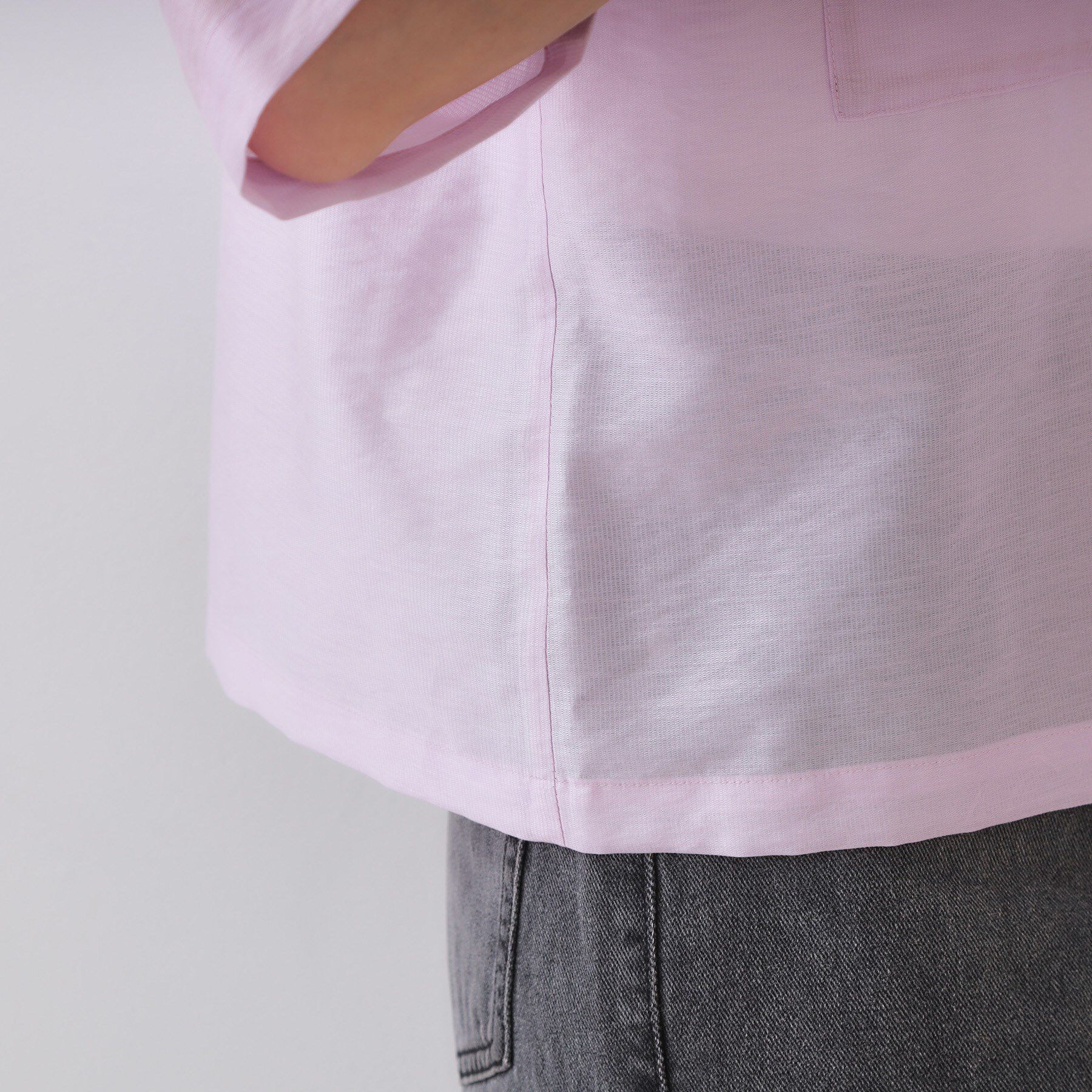 OPAQUE.CLIP「シアーダブルポケットシャツ【洗濯機洗い可】」|シャツ・ブラウス|