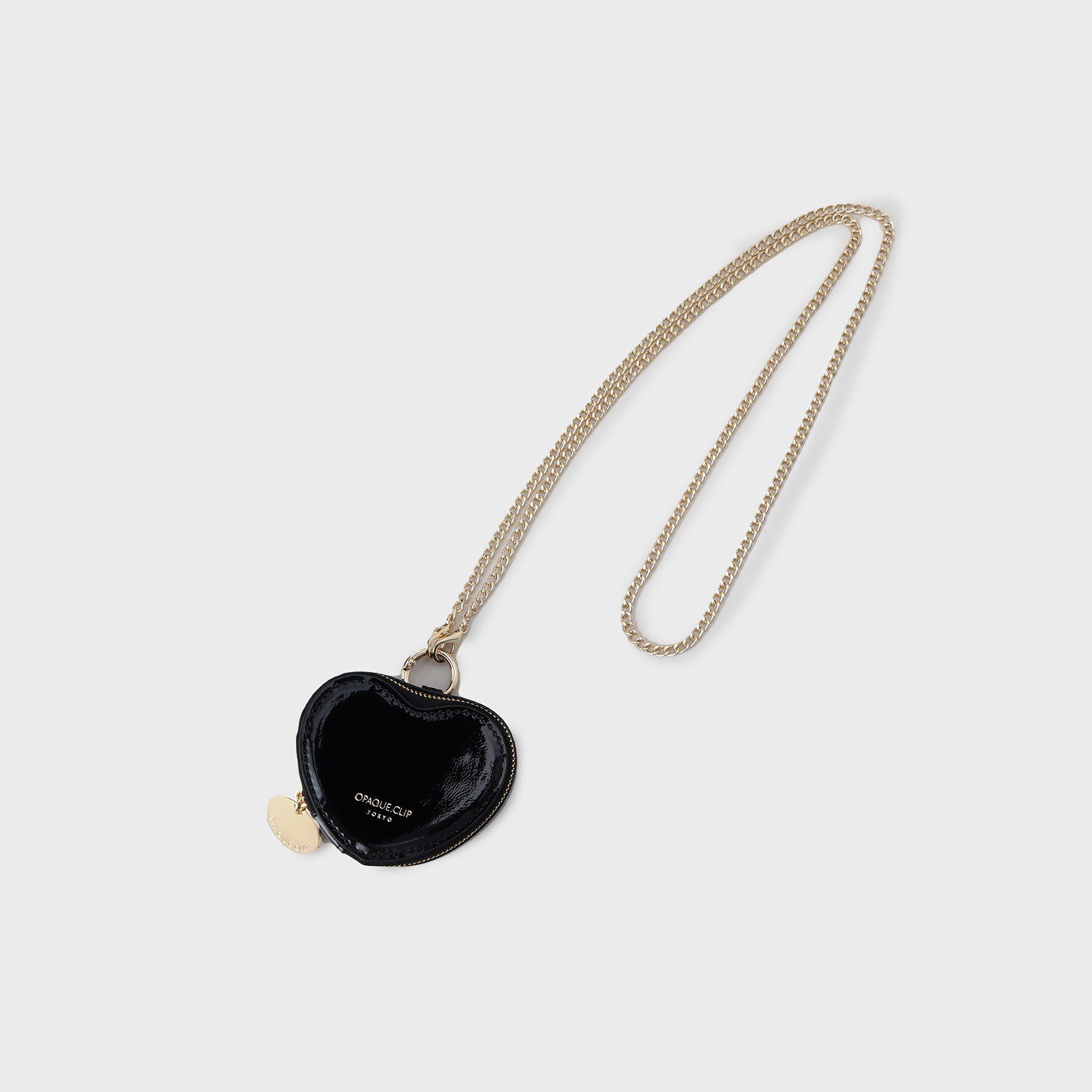 OPAQUE.CLIP「【2WAY／ミラー付き】エナメルモチーフミニチャーム」|キーケース|ブラック(119)