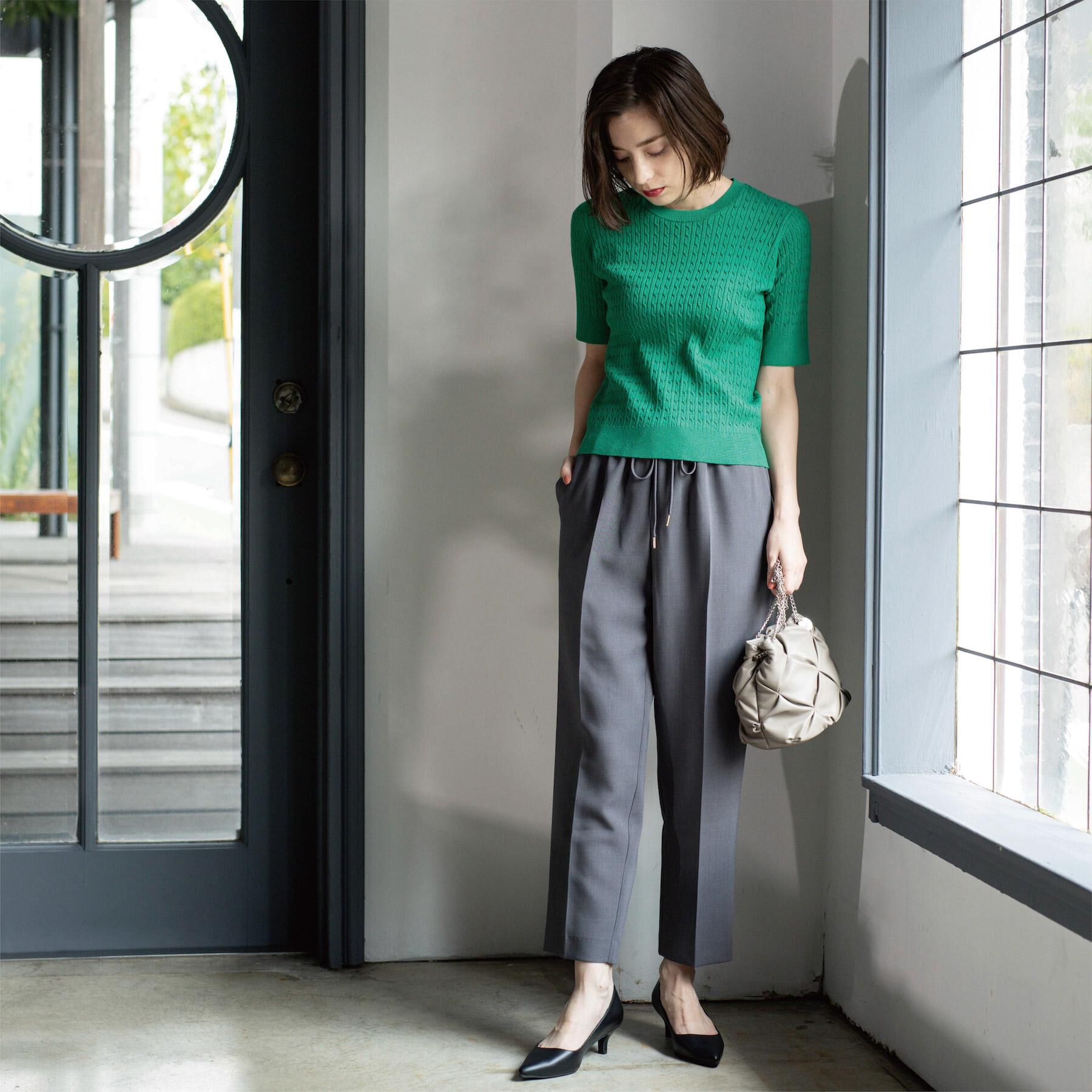 OPAQUE.CLIP「ストレッチ美脚イージーテーパードパンツ【防シワ/洗濯機洗い可】」|その他|